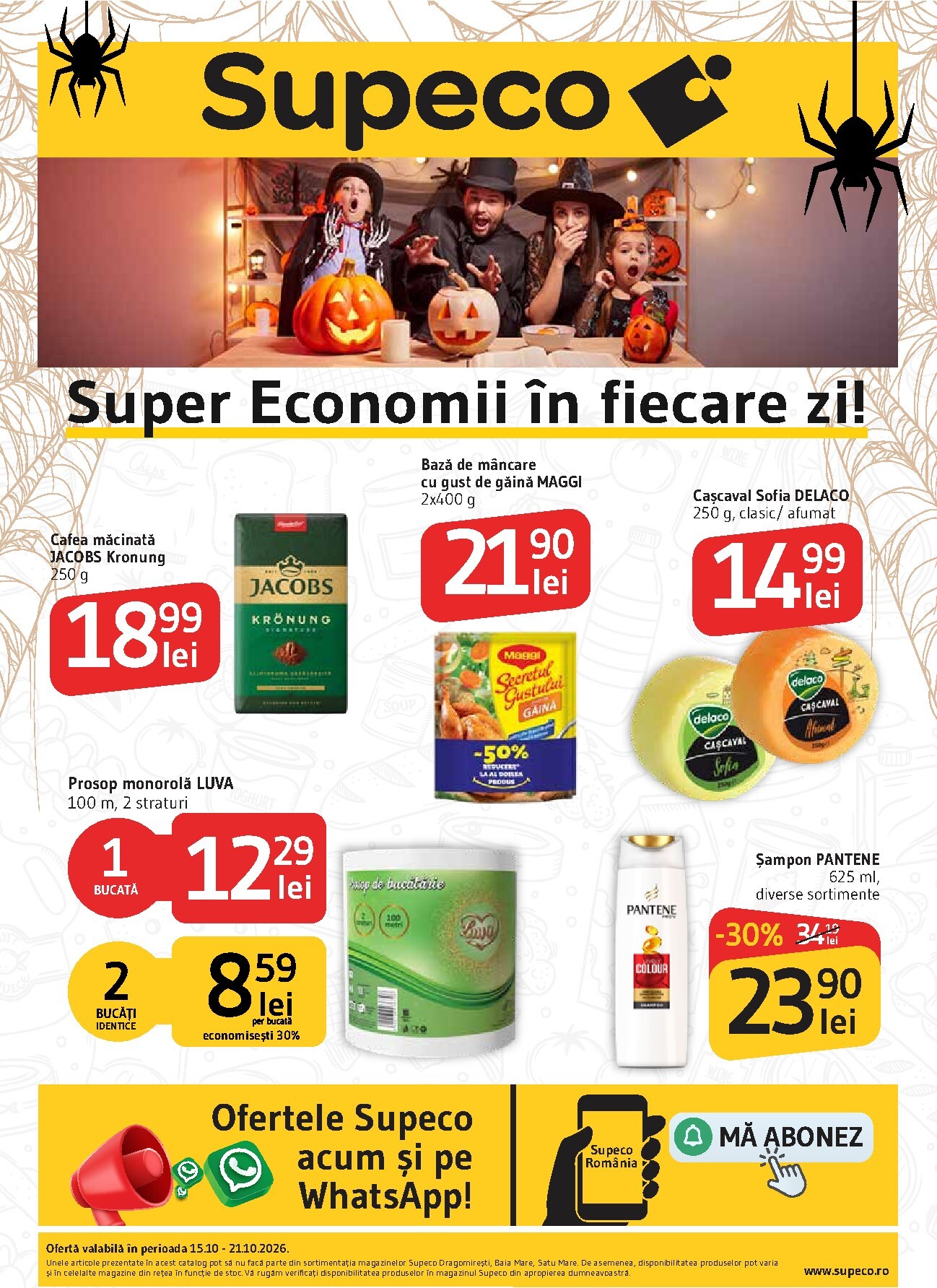 Pliantele viitoare Supeco valabil de la joi 15.10.2026 până la miercuri 21.10.2026