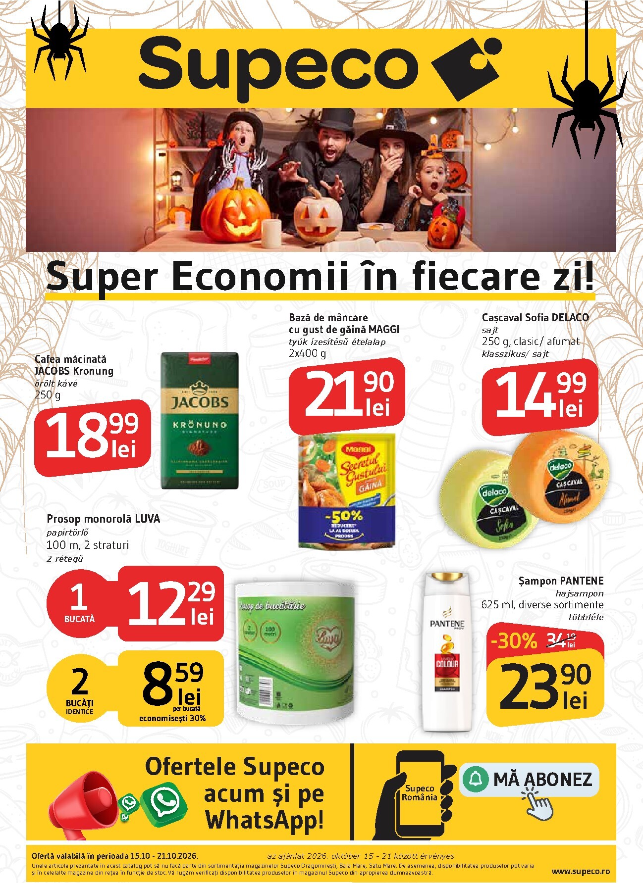 Pliantele viitoare Supeco - Bilingv valabil de la joi 15.10.2026 până la miercuri 21.10.2026