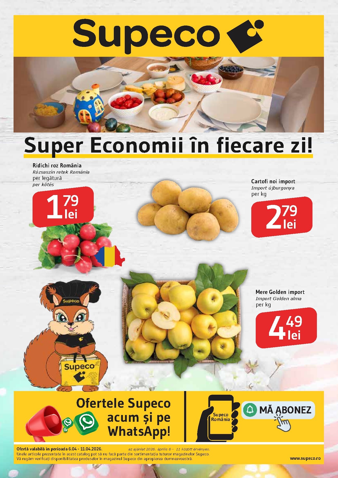 Brosura Supeco - Super Economii valabilă de la luni 06.04.2026 până la sâmbătă 11.04.2026