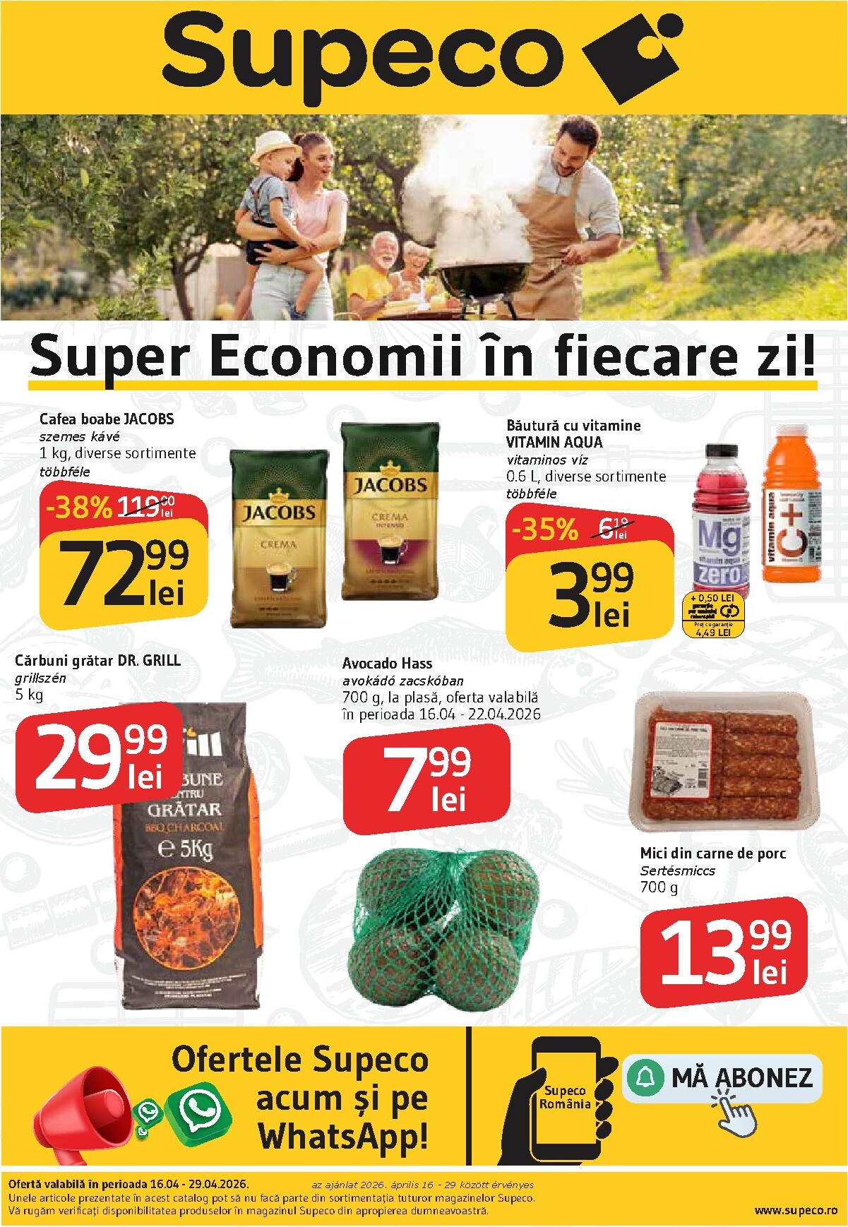 Pliantele viitoare Supeco - Bilingv valabil de la joi 16.04.2026 până la miercuri 29.04.2026