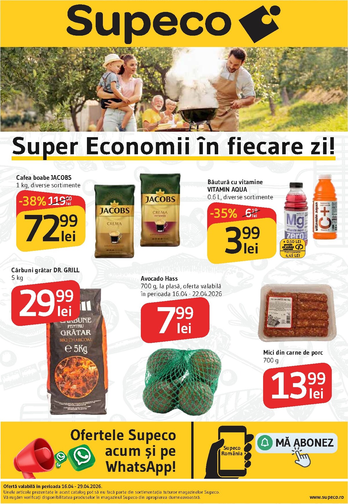 Pliantele viitoare Supeco valabil de la joi 16.04.2026 până la miercuri 29.04.2026