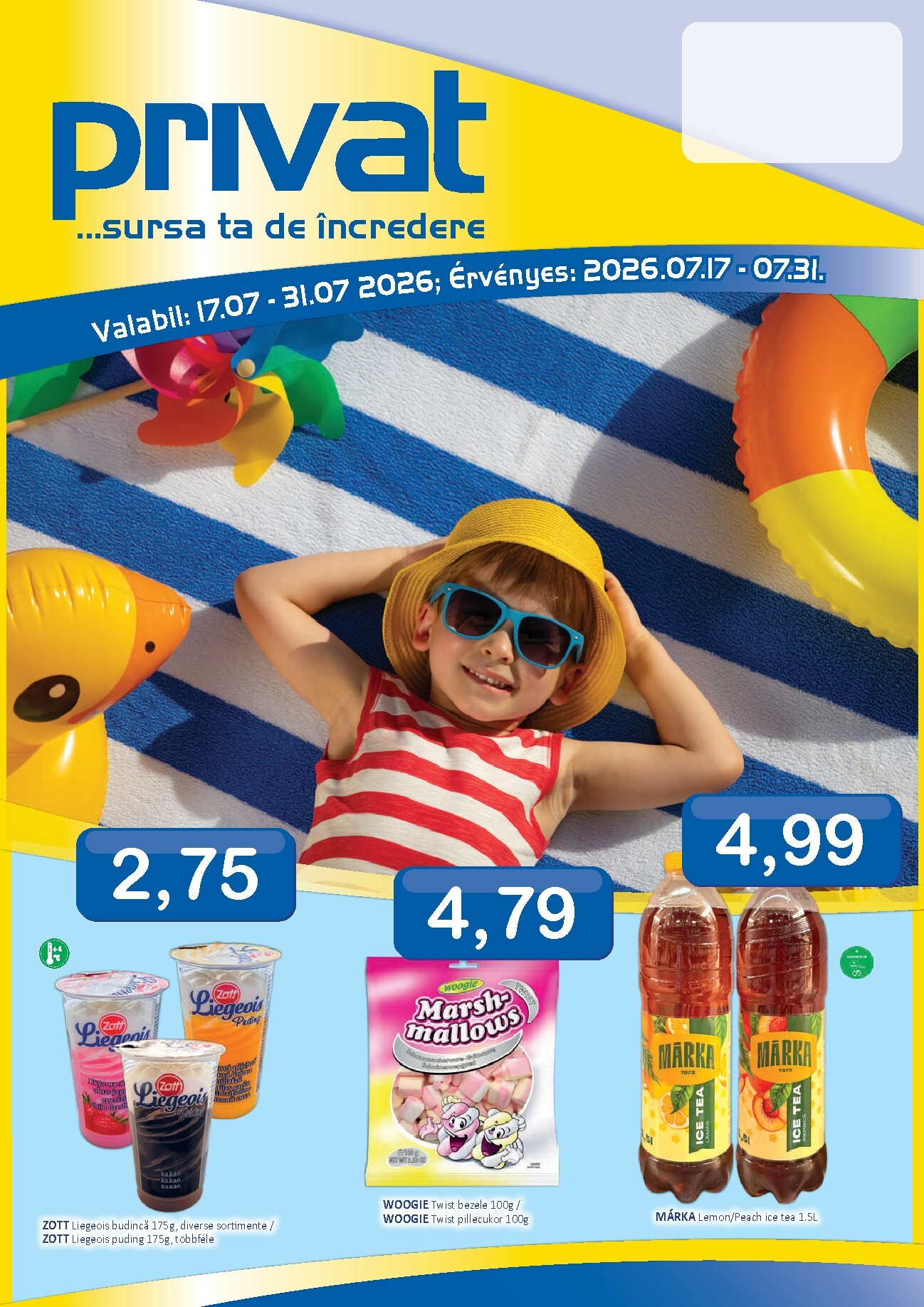 CBA - Privat pliante pentru săptămâna viitoare de la vineri 17.07.2026 până la vineri 31.07.2026