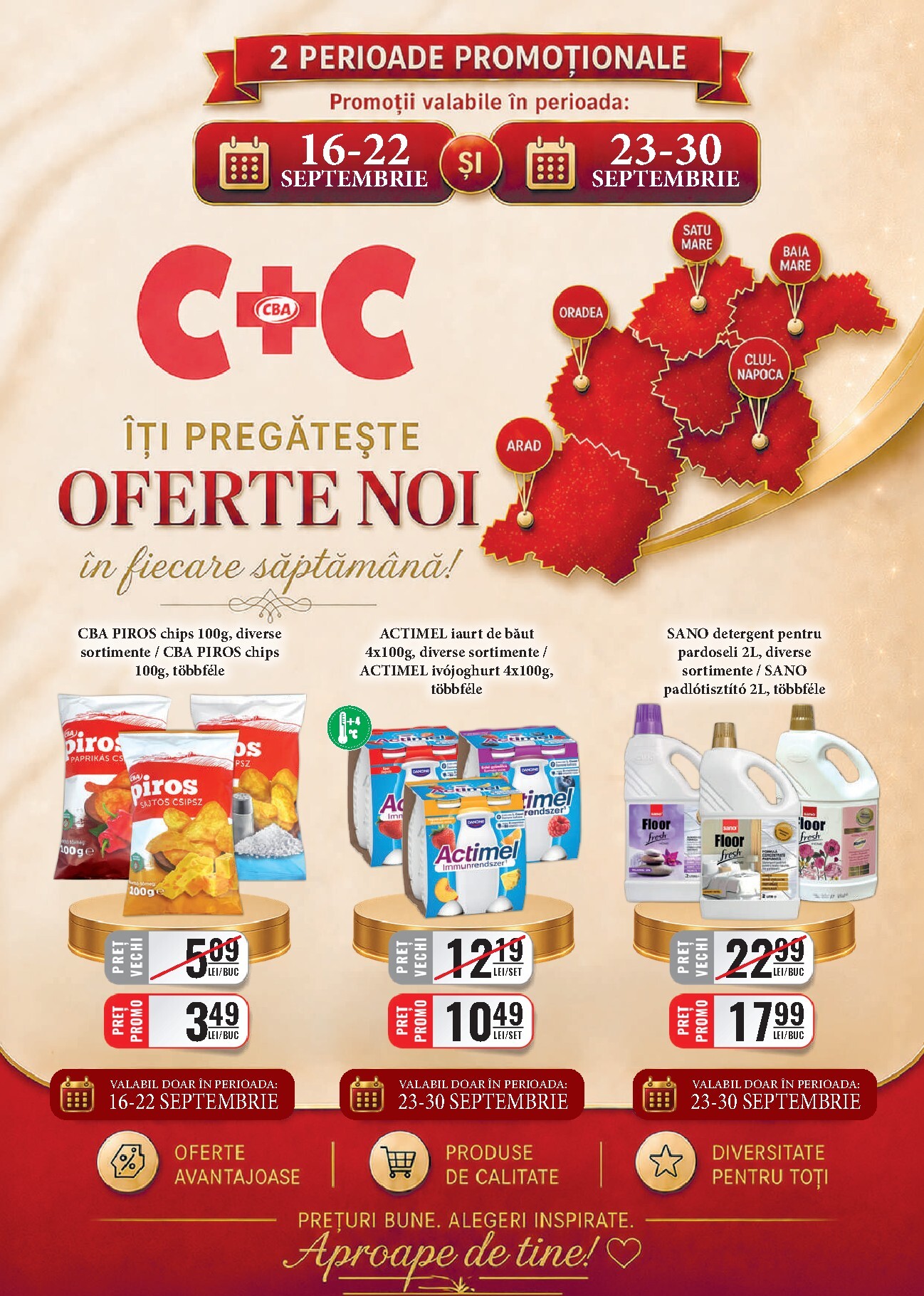 Pliantele viitoare CBA - Cash & Carry valabil de la miercuri 16.09.2026 până la miercuri 30.09.2026