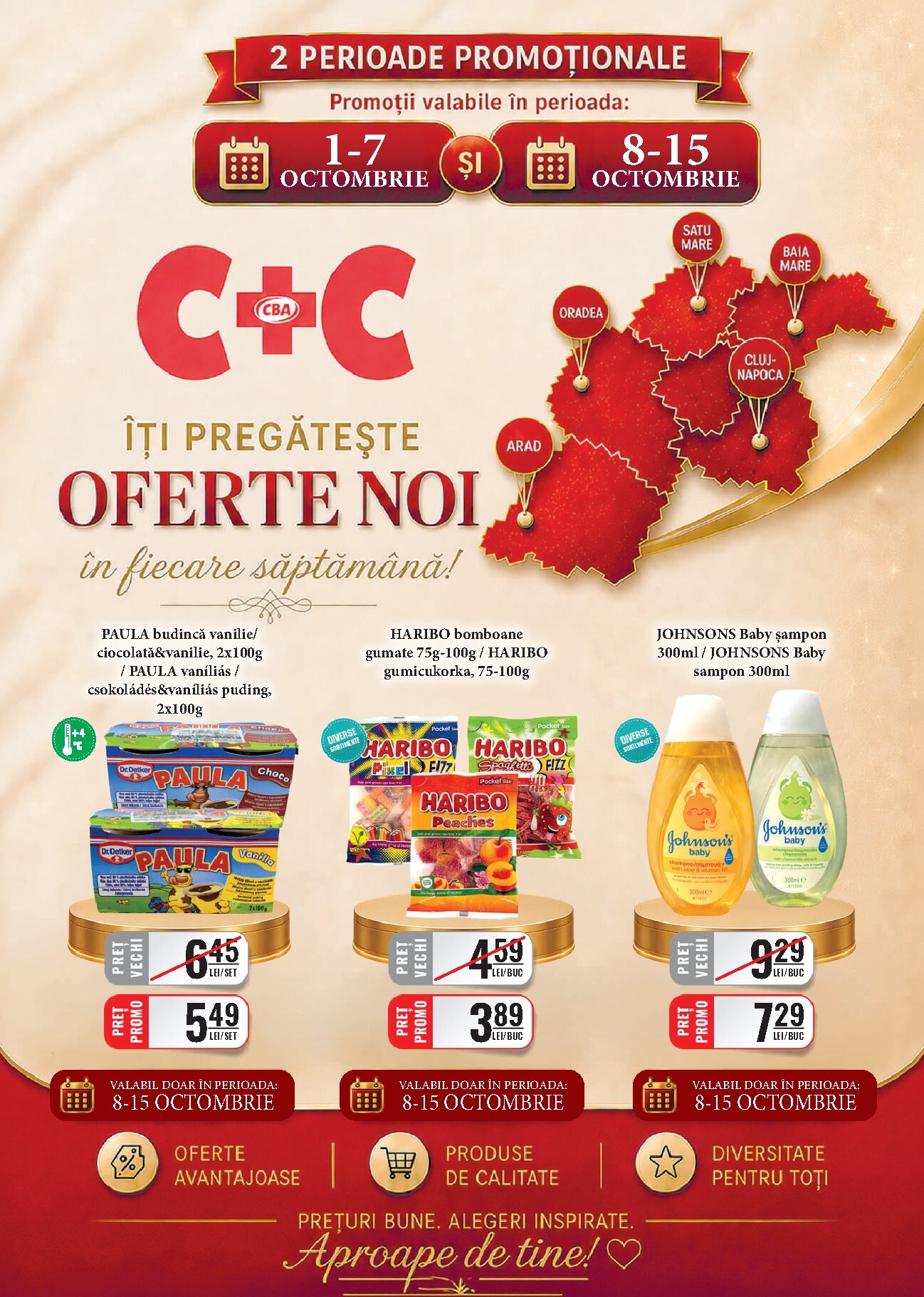 Pliantele viitoare CBA - Cash & Carry valabil de la joi 01.10.2026 până la joi 15.10.2026