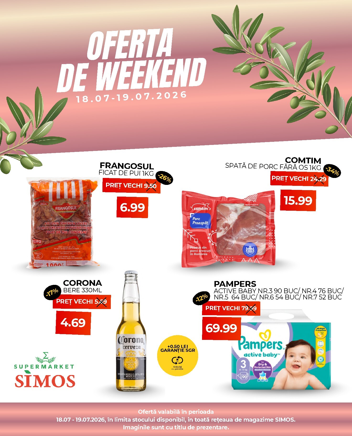 Simos - CATALOG ONLINE pliante pentru săptămâna viitoare de la sâmbătă 18.07.2026 până la duminică 19.07.2026