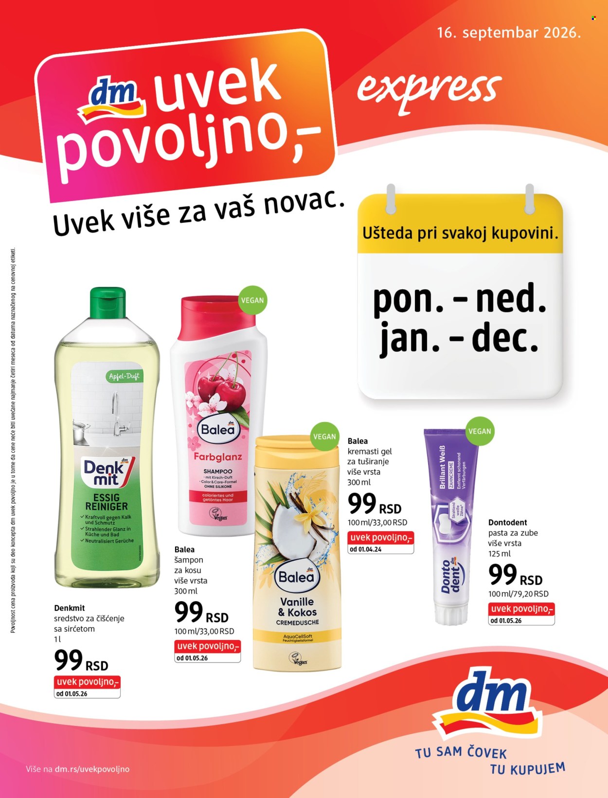 dm drogerie katalog septembar 2026