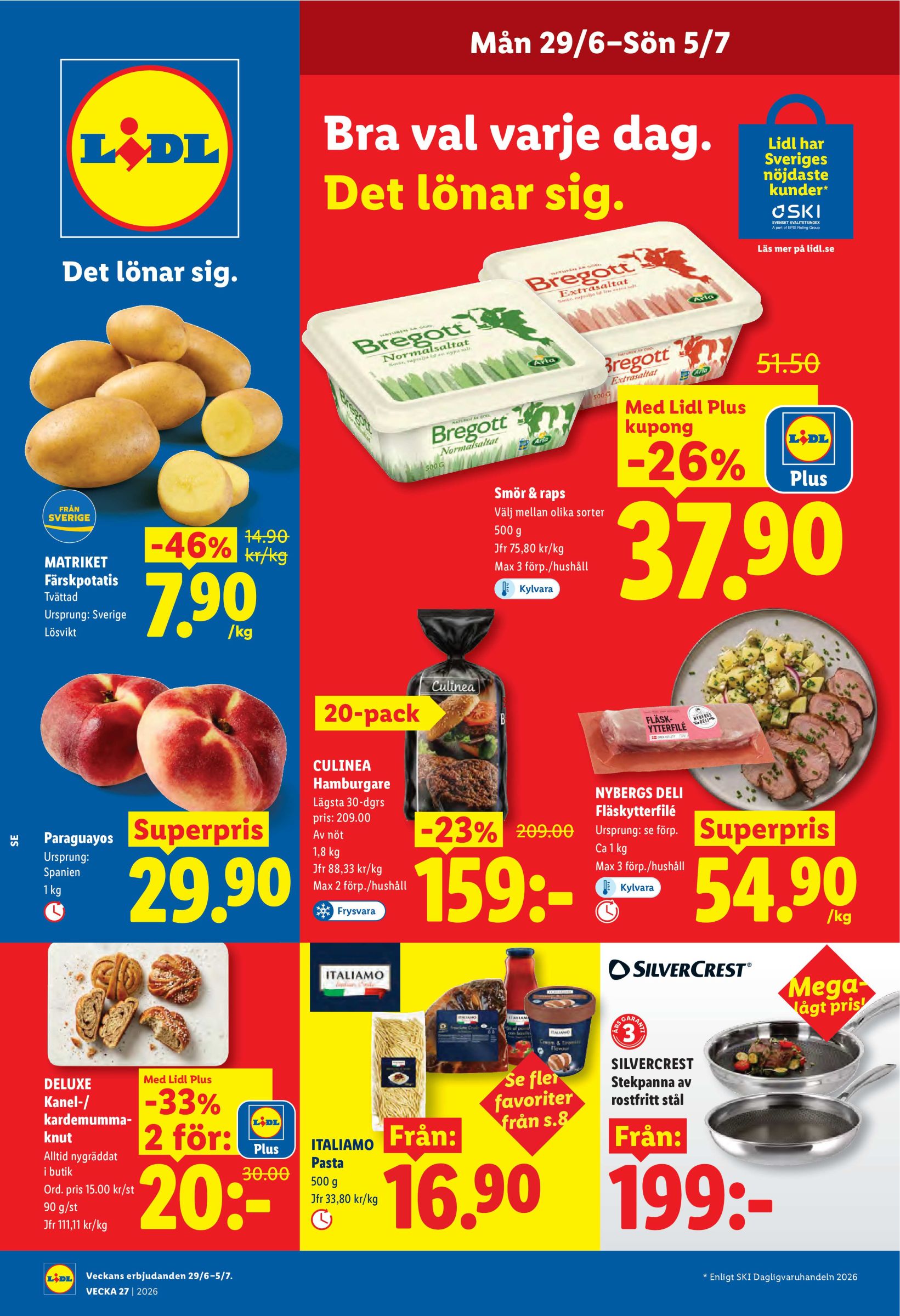 Nytt Lidl reklamblad från måndag, 29/06/2026 till söndag, 05/07/2026