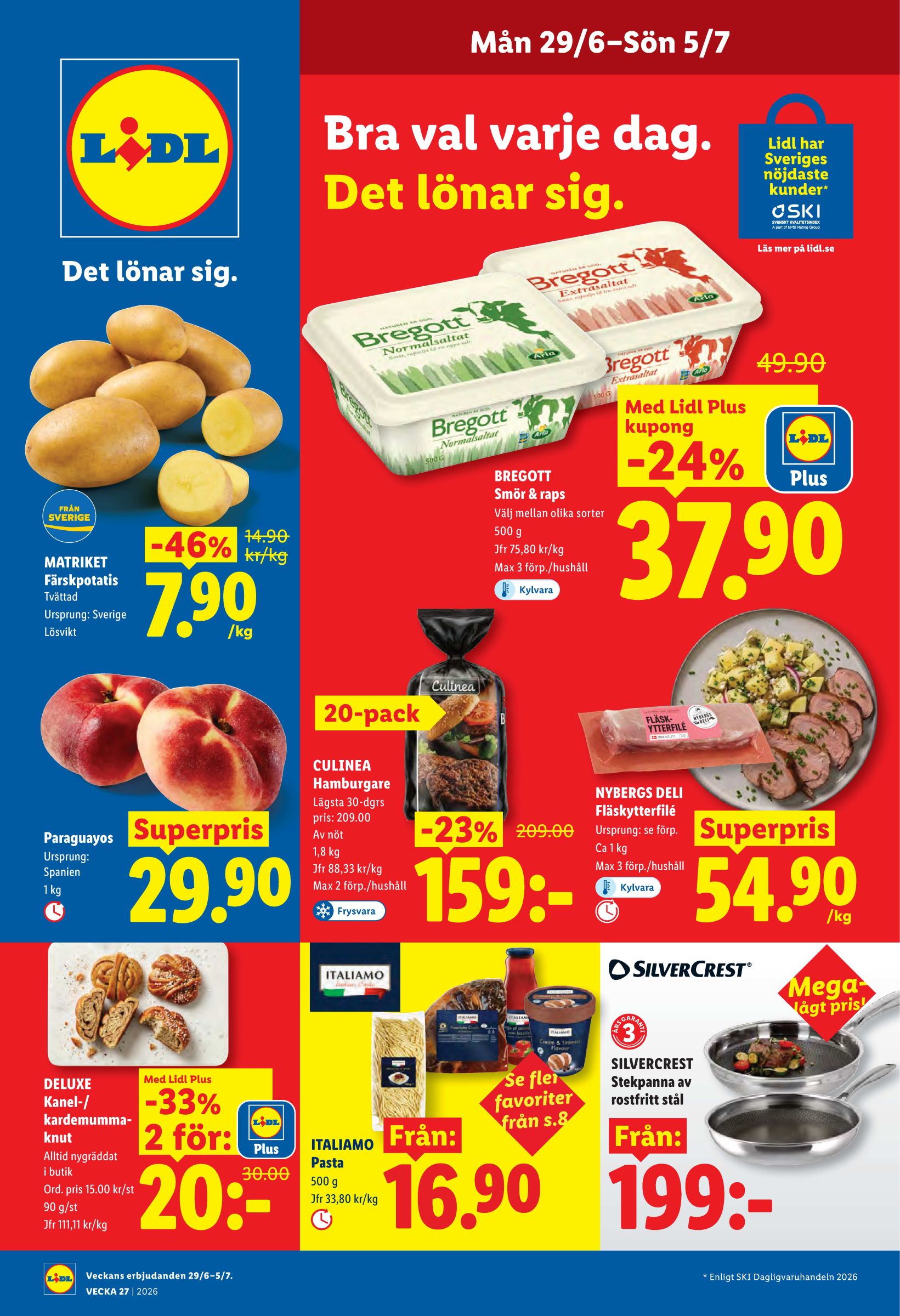 Aktuellt Lidl reklamblad från måndag, 29/06/2026 till söndag, 05/07/2026
