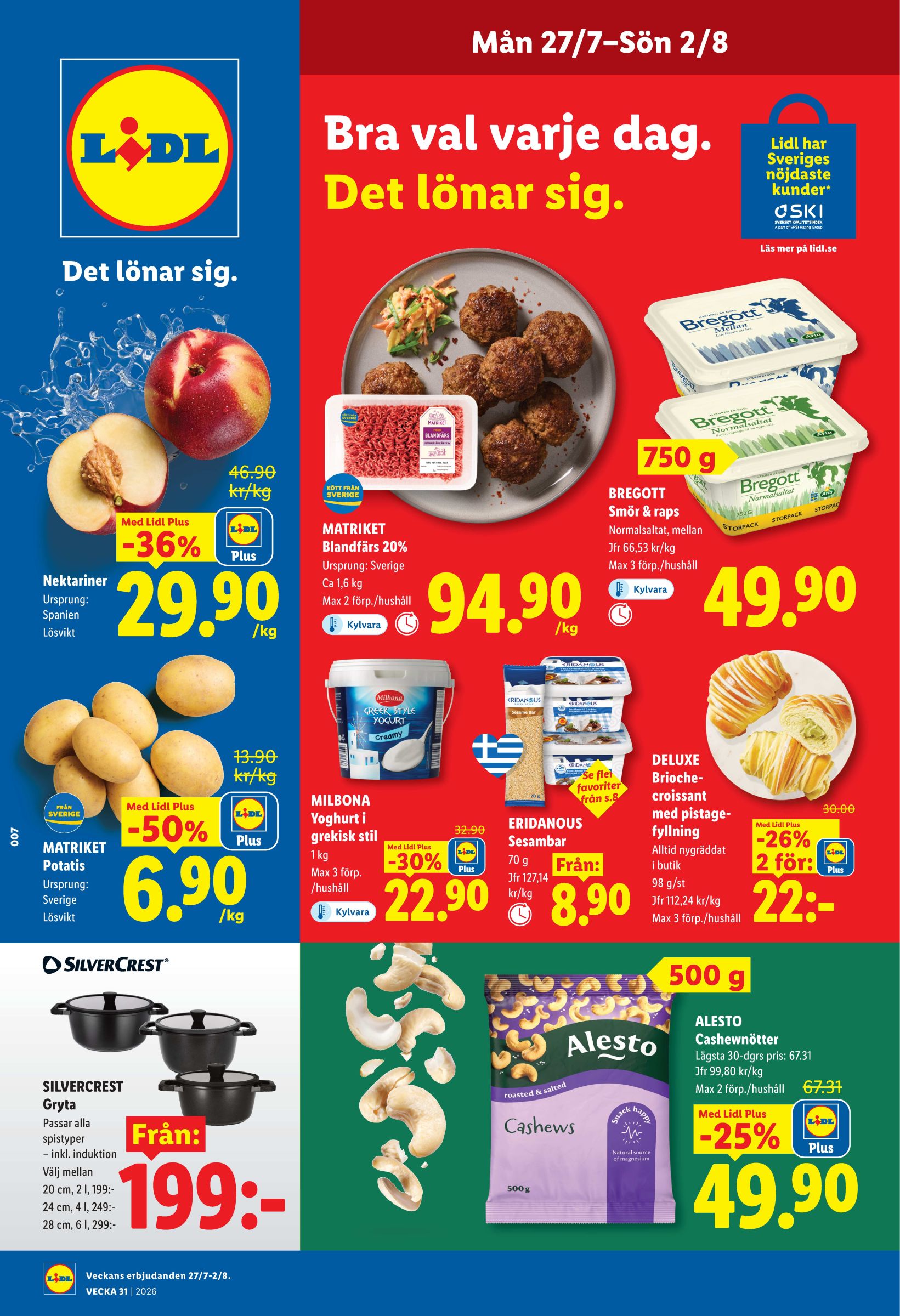 Nytt Lidl reklamblad från måndag, 27/07/2026 till söndag, 02/08/2026