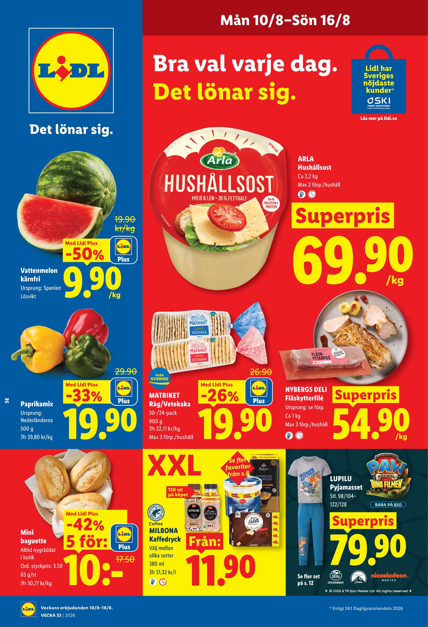 Nytt Lidl reklamblad från måndag, 10/08/2026 till söndag, 16/08/2026
