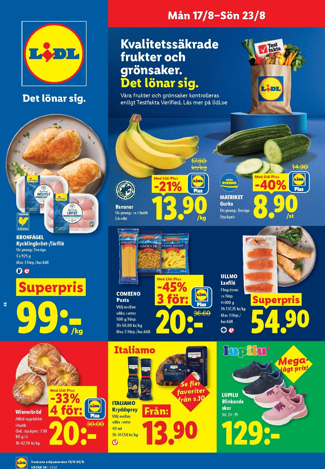 Nytt Lidl reklamblad från måndag, 17/08/2026 till söndag, 23/08/2026