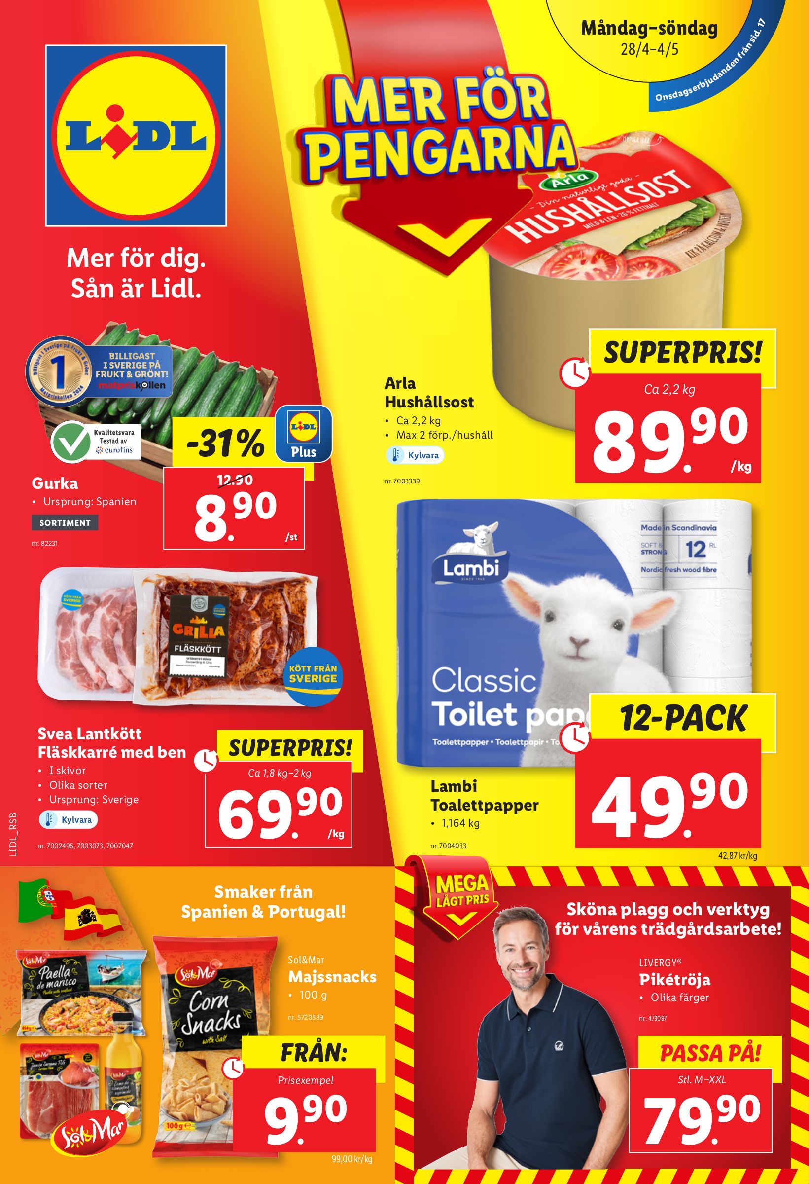 Spara stort med fantastiska erbjudanden hos LIDL, Willy's och Coop! Upptäck veckans bästa erbjudanden fram till 2025-04-22 med de senaste kampanjerna och rabatterna