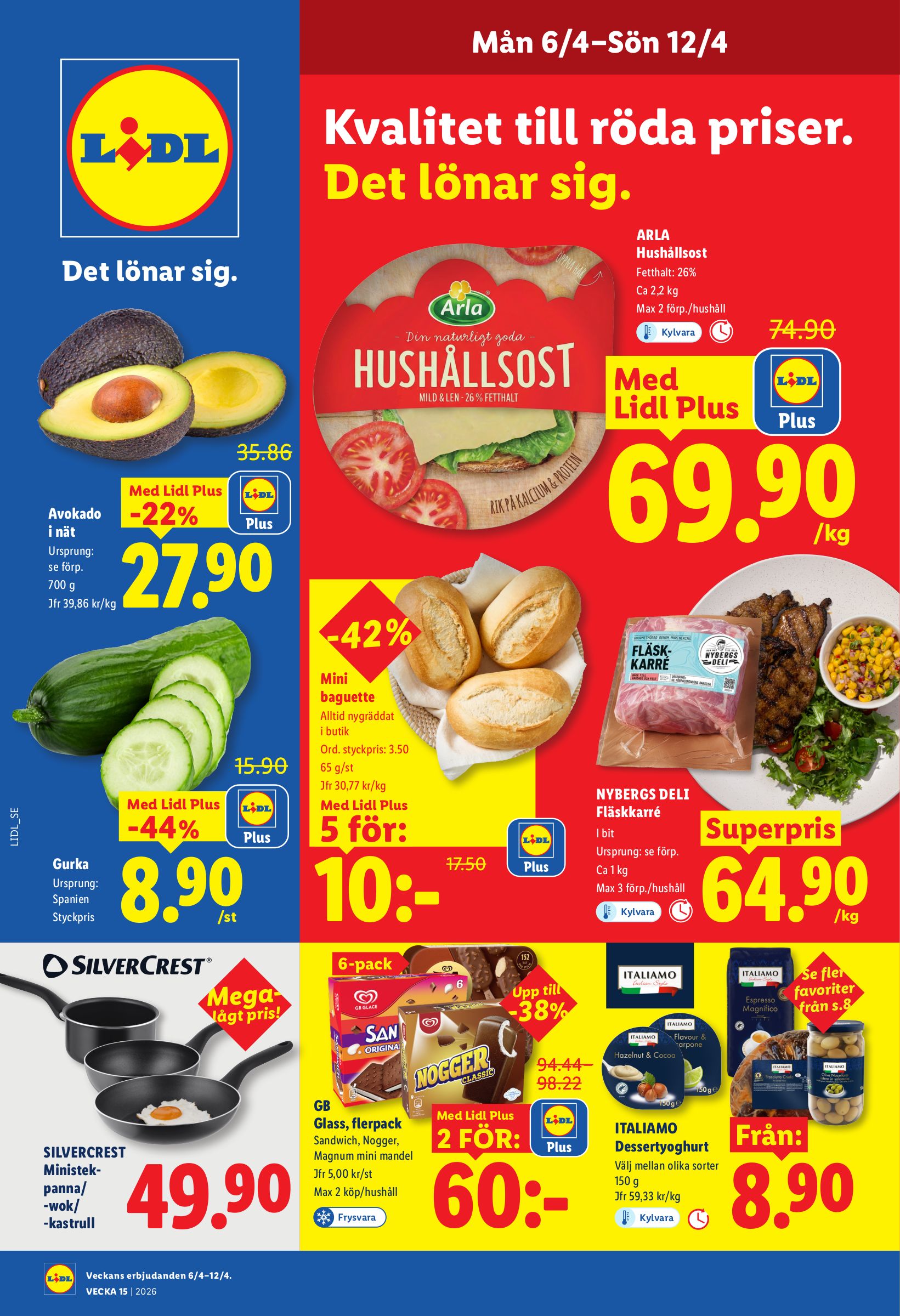 Aktuellt Lidl reklamblad giltigt från måndag 06/04/2026 till söndag 12/04/2026