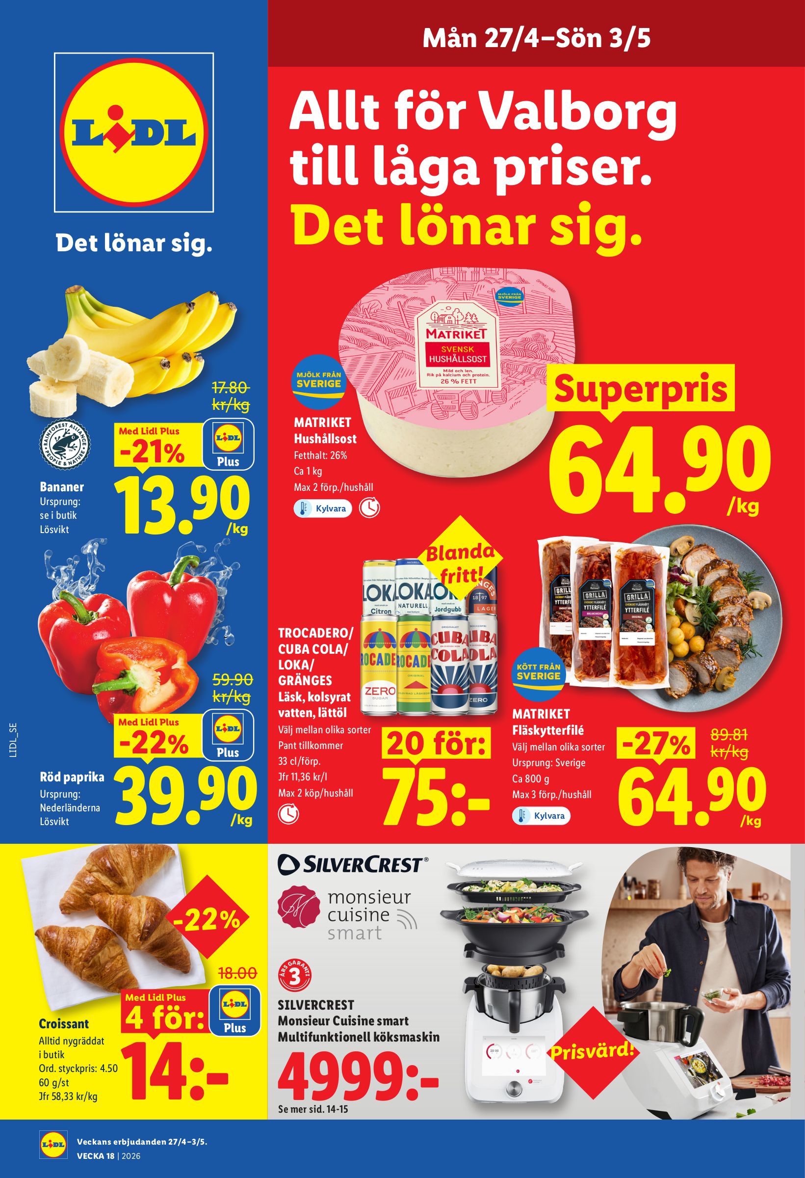 Lidl reklamblad för nästa vecka från måndag 27/04/2026 till söndag 03/05/2026