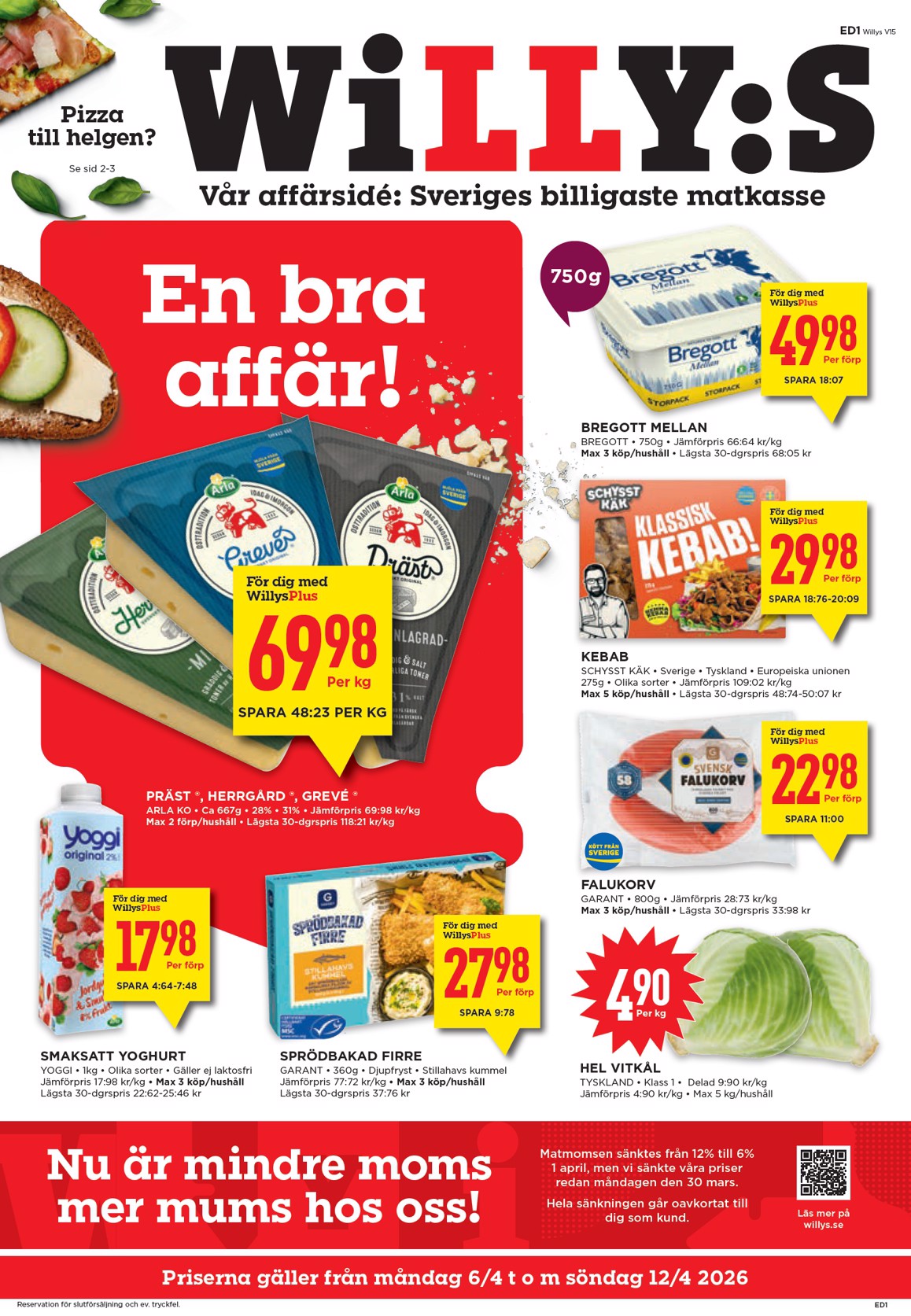 Willy's-reklambladet giltigt från 06/04/2026 - 12/04/2026