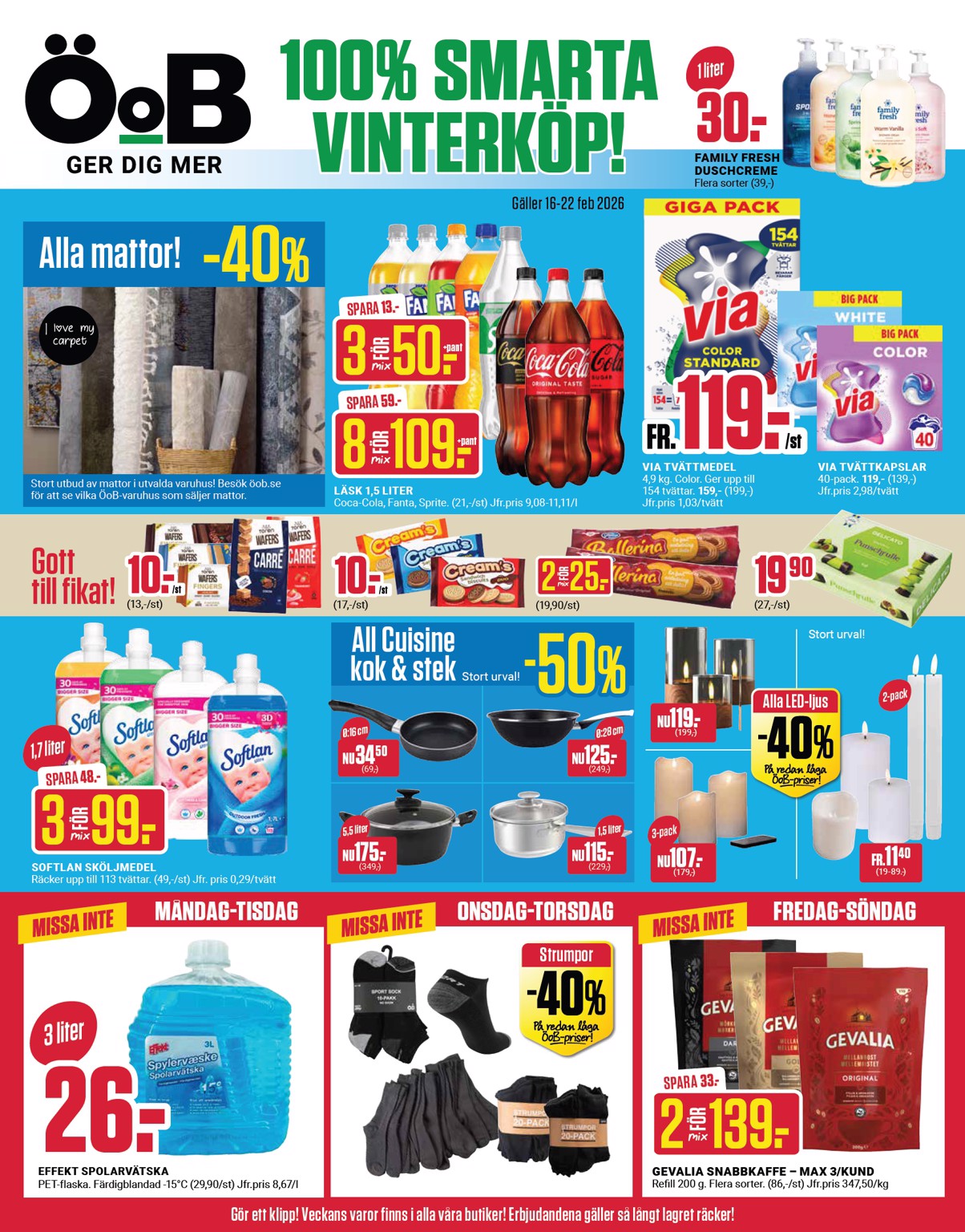 ÖoB-reklambladet giltigt från 16/02/2026 - 22/02/2026