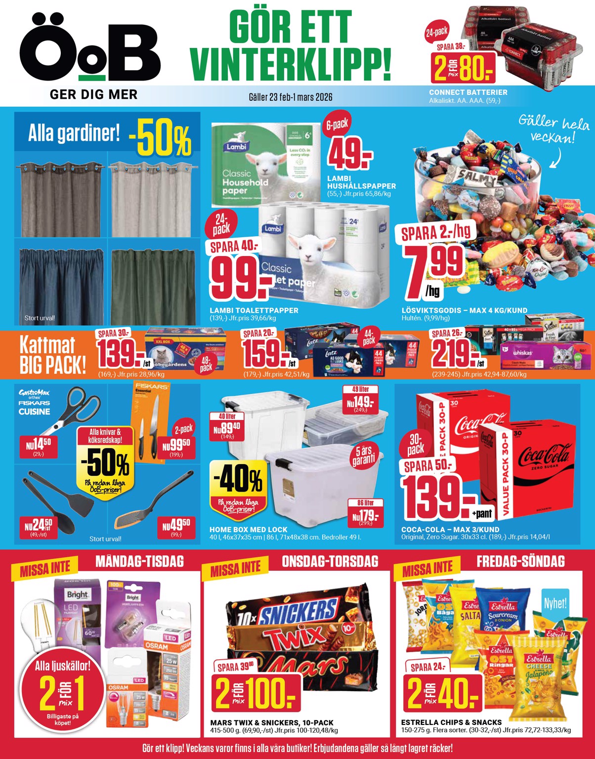 ÖoB-reklambladet giltigt från 23/02/2026 - 01/03/2026