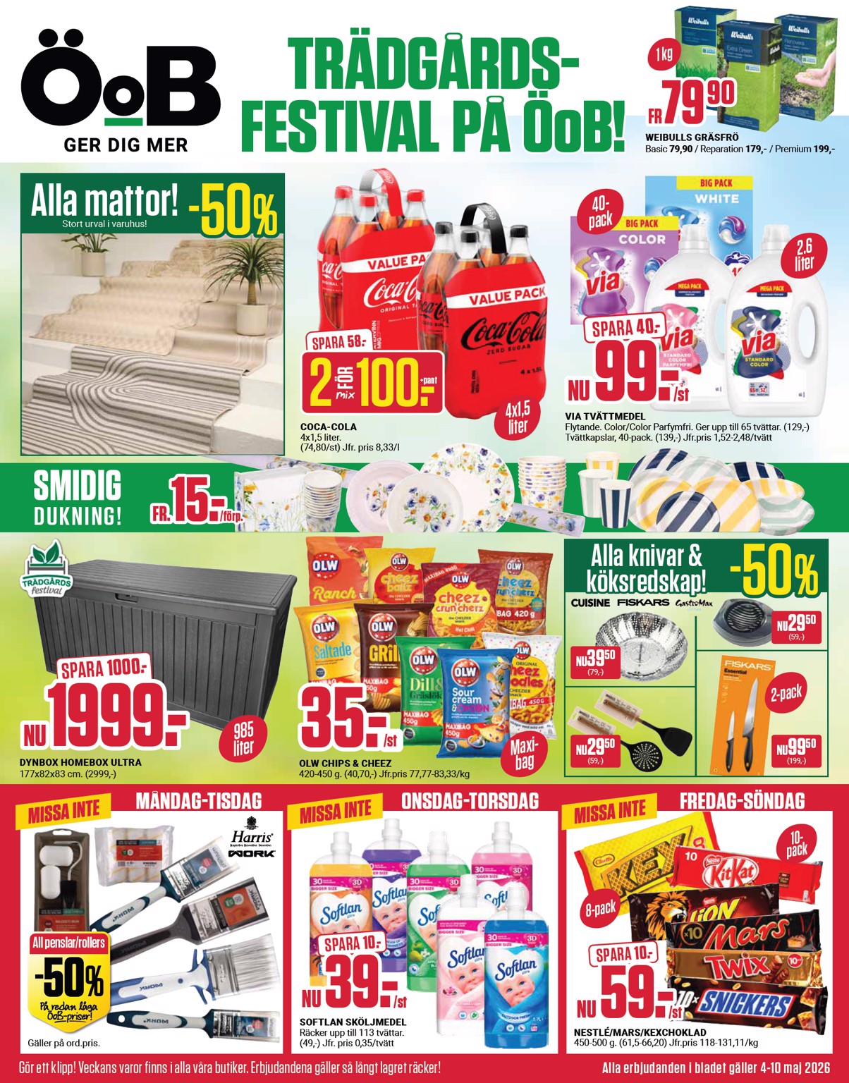 ÖoB reklamblad för nästa vecka från måndag 04/05/2026 till söndag 10/05/2026