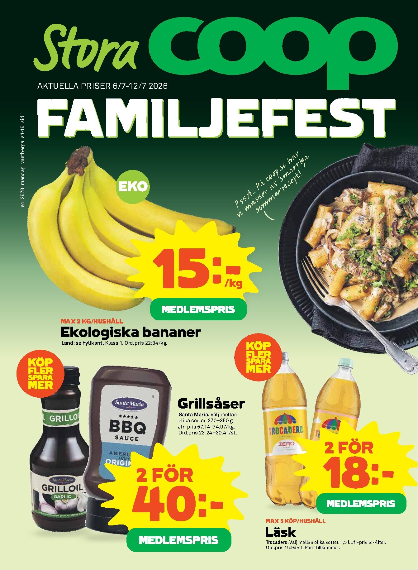Nytt Stora Coop reklamblad från måndag, 06/07/2026 till söndag, 12/07/2026