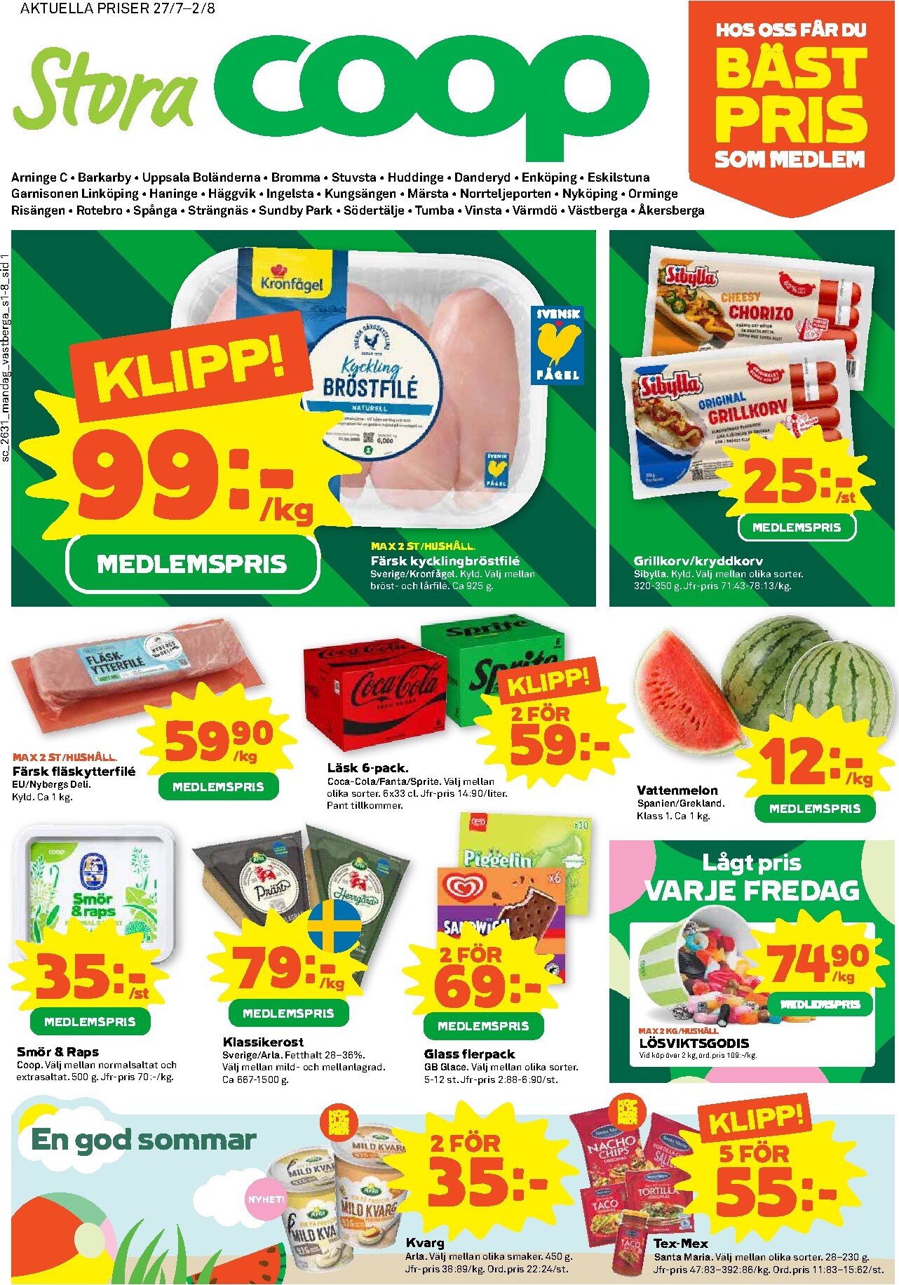 Nytt Stora Coop reklamblad från måndag, 27/07/2026 till söndag, 02/08/2026