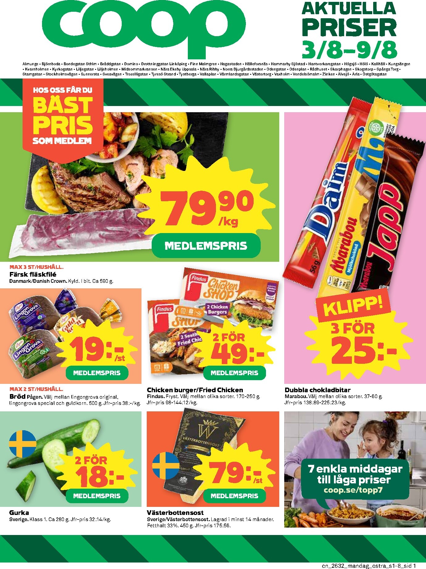 Nytt Coop reklamblad från måndag, 03/08/2026 till söndag, 09/08/2026