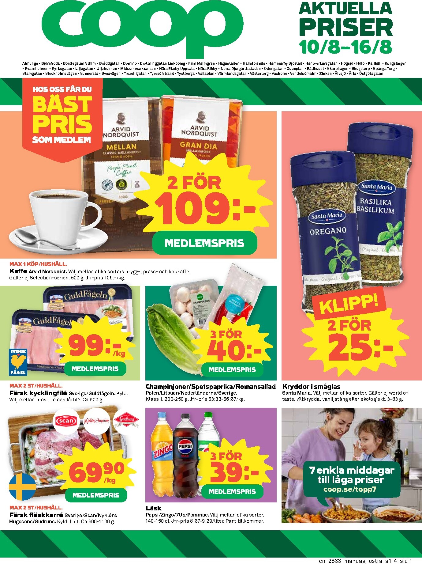 Nytt Coop reklamblad från måndag, 10/08/2026 till söndag, 16/08/2026