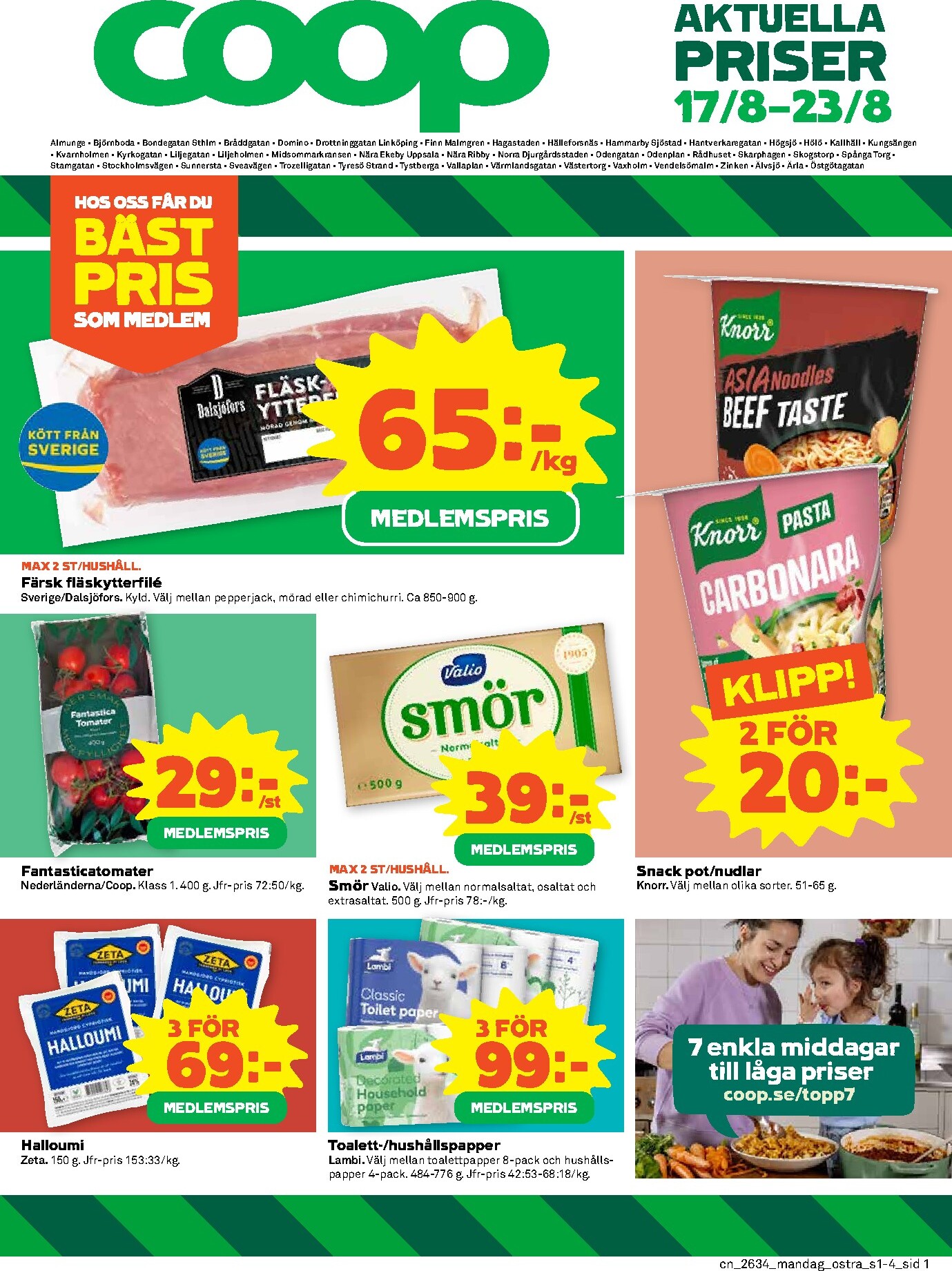 Nytt Coop reklamblad från måndag, 17/08/2026 till söndag, 23/08/2026