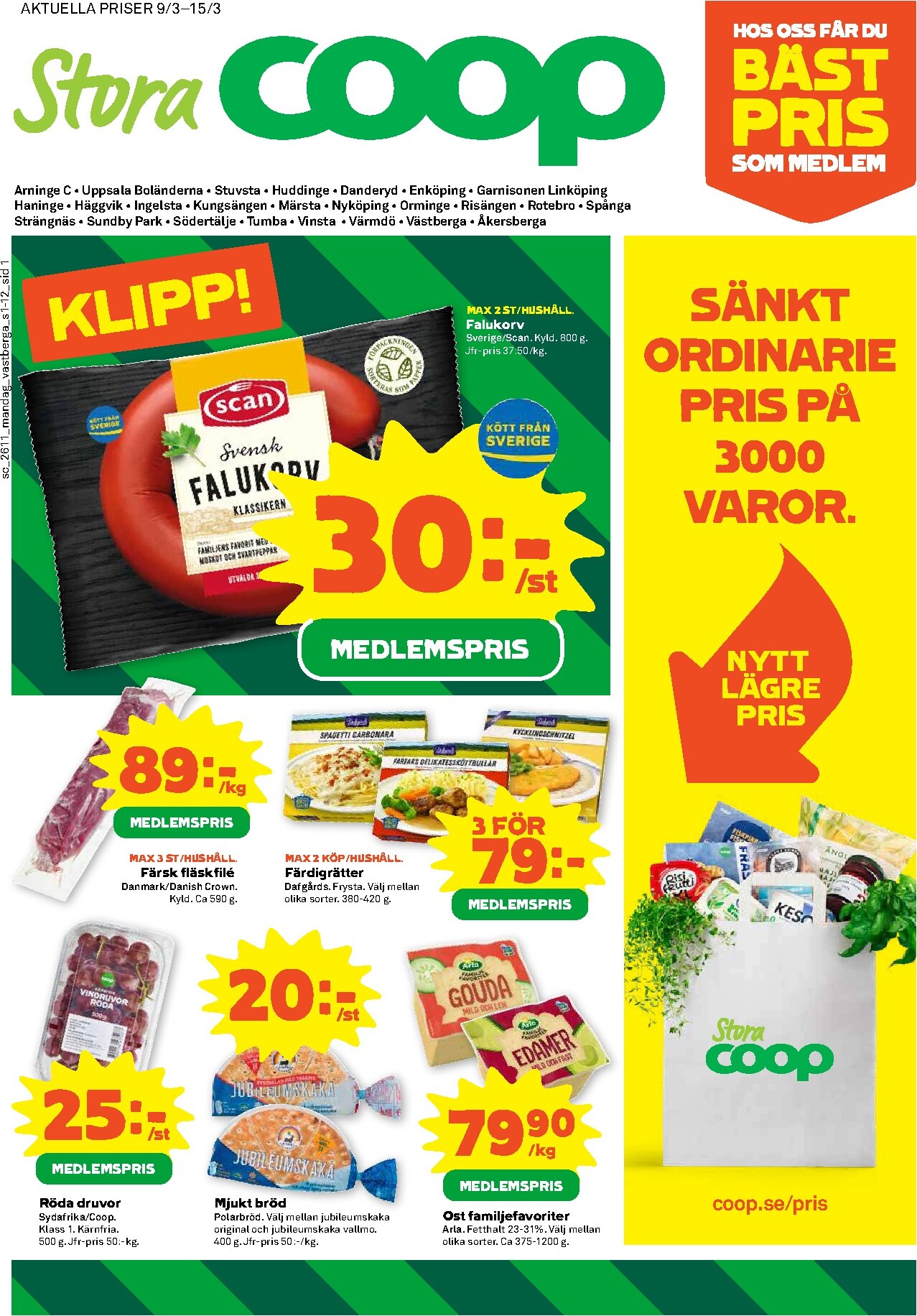 Stora Coop-reklambladet giltigt från 09/03/2026 - 15/03/2026