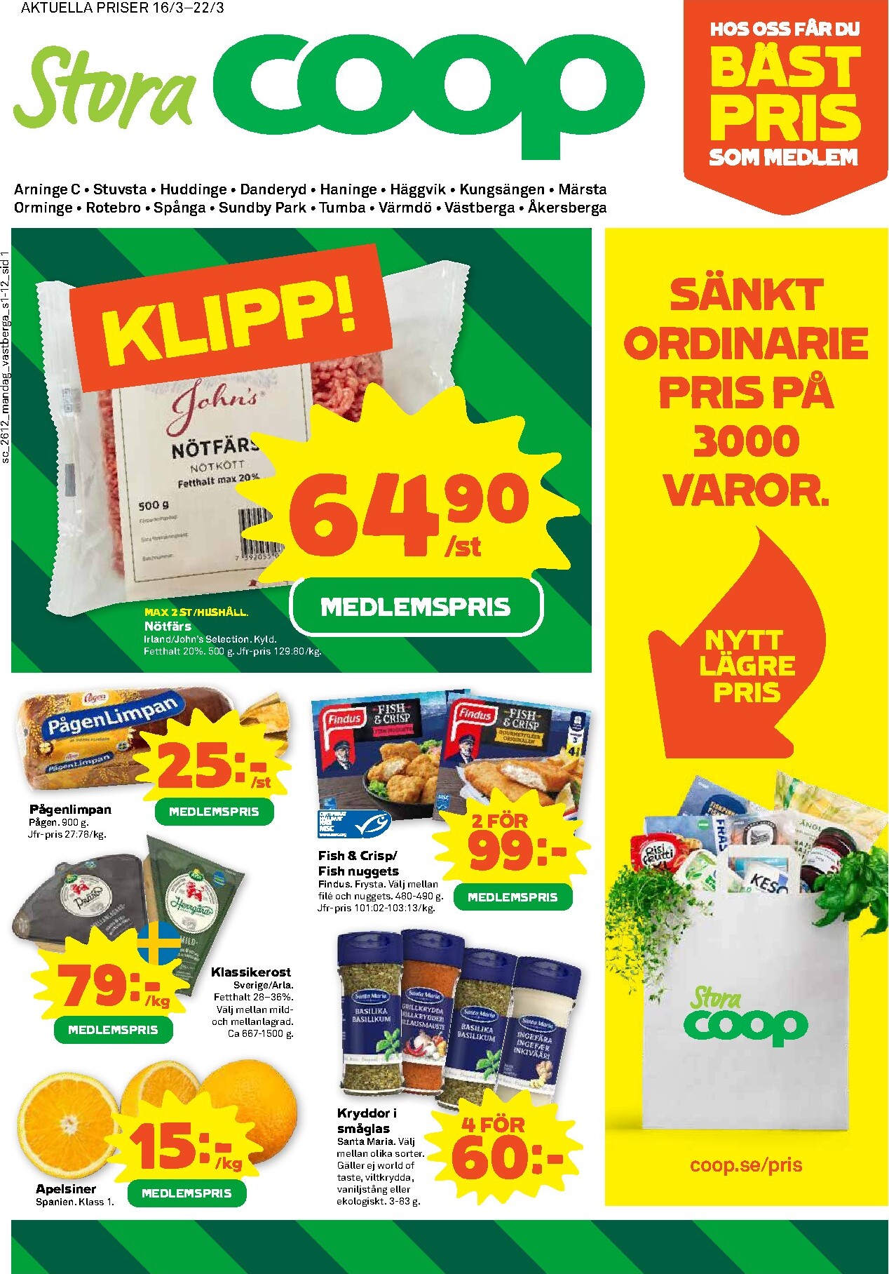 Stora Coop-reklambladet giltigt från 16/03/2026 - 22/03/2026