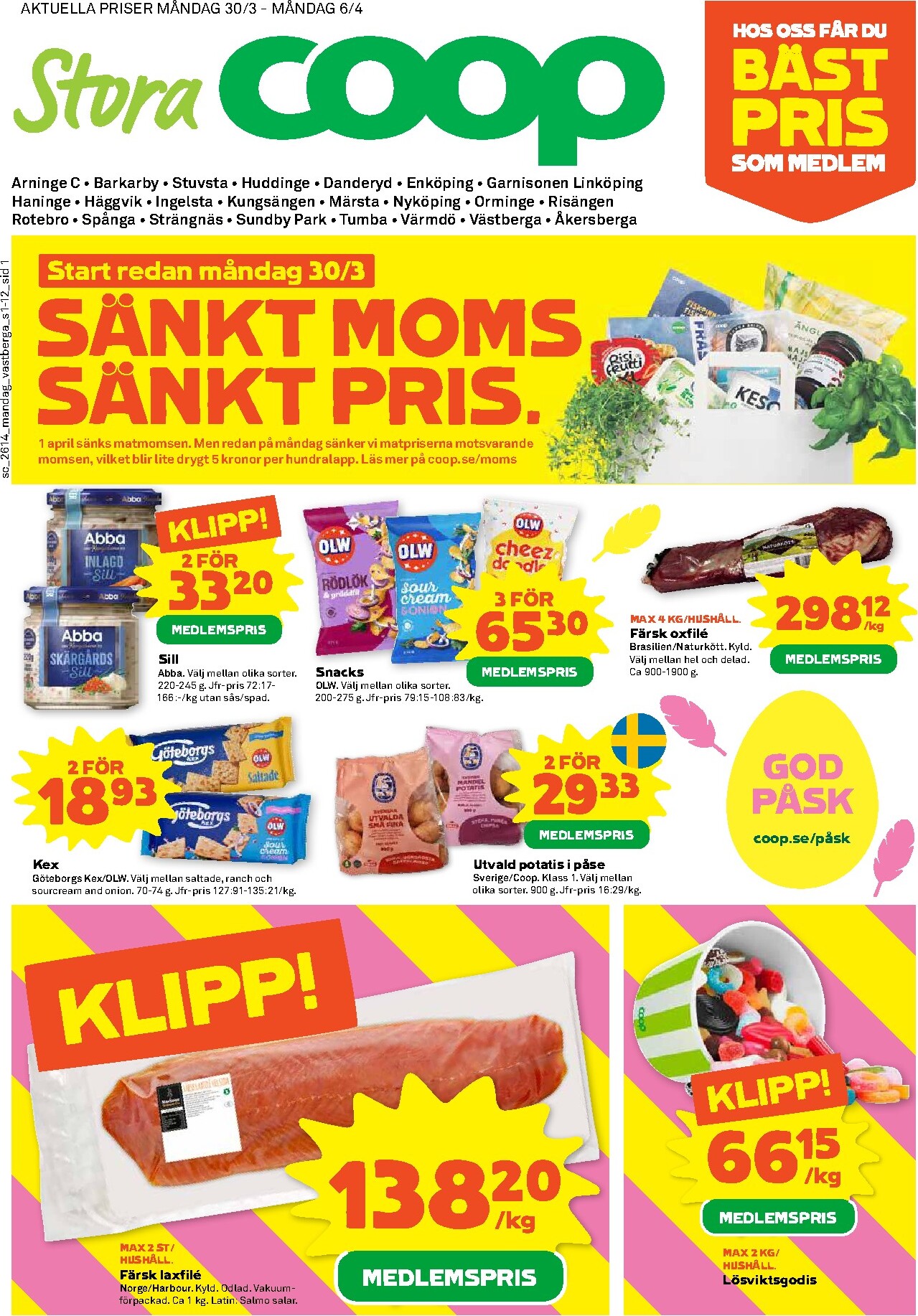 Stora Coop-reklambladet giltigt från 30/03/2026 - 06/04/2026