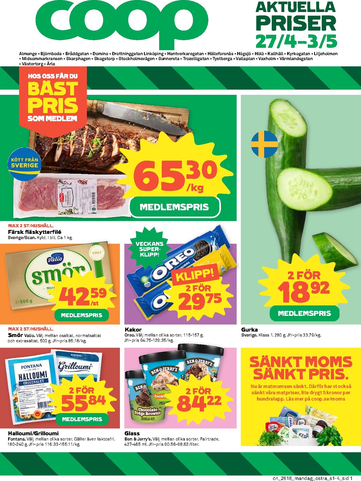 Coop reklamblad för nästa vecka från måndag 27/04/2026 till söndag 03/05/2026