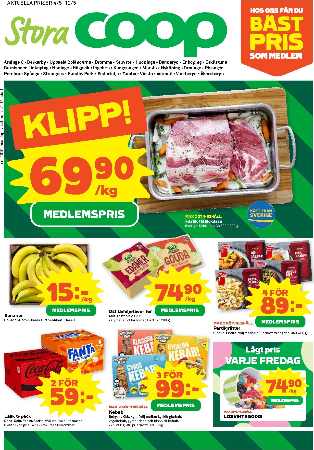 Stora Coop reklamblad för nästa vecka från måndag 04/05/2026 till söndag 10/05/2026