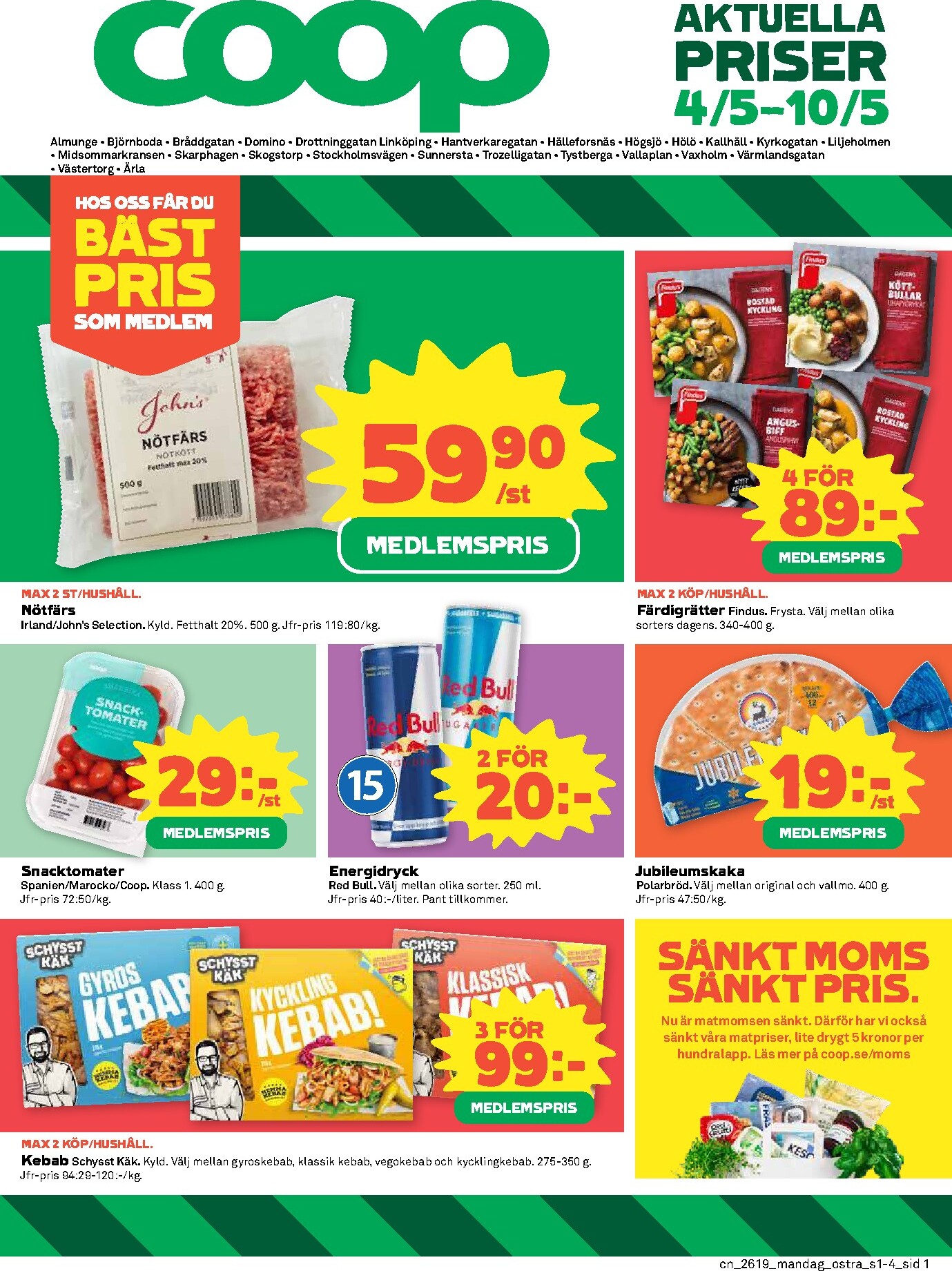 Aktuellt Coop reklamblad giltigt från måndag 04/05/2026 till söndag 10/05/2026