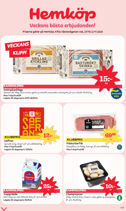 Unmissable Deals from LIDL, Willy's, and Coop: Discover Discounts on Walnuts, Färsk Oxfilé, and Laxfilé! (2025-10-28 Latest Promotions and Discounts)