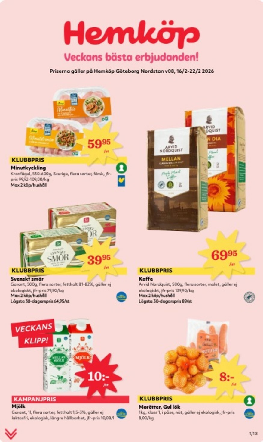 Hemköp-reklambladet giltigt från 16/02/2026 - 22/02/2026