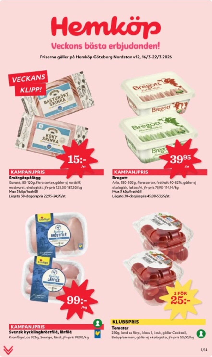 Hemköp-reklambladet giltigt från 16/03/2026 - 22/03/2026