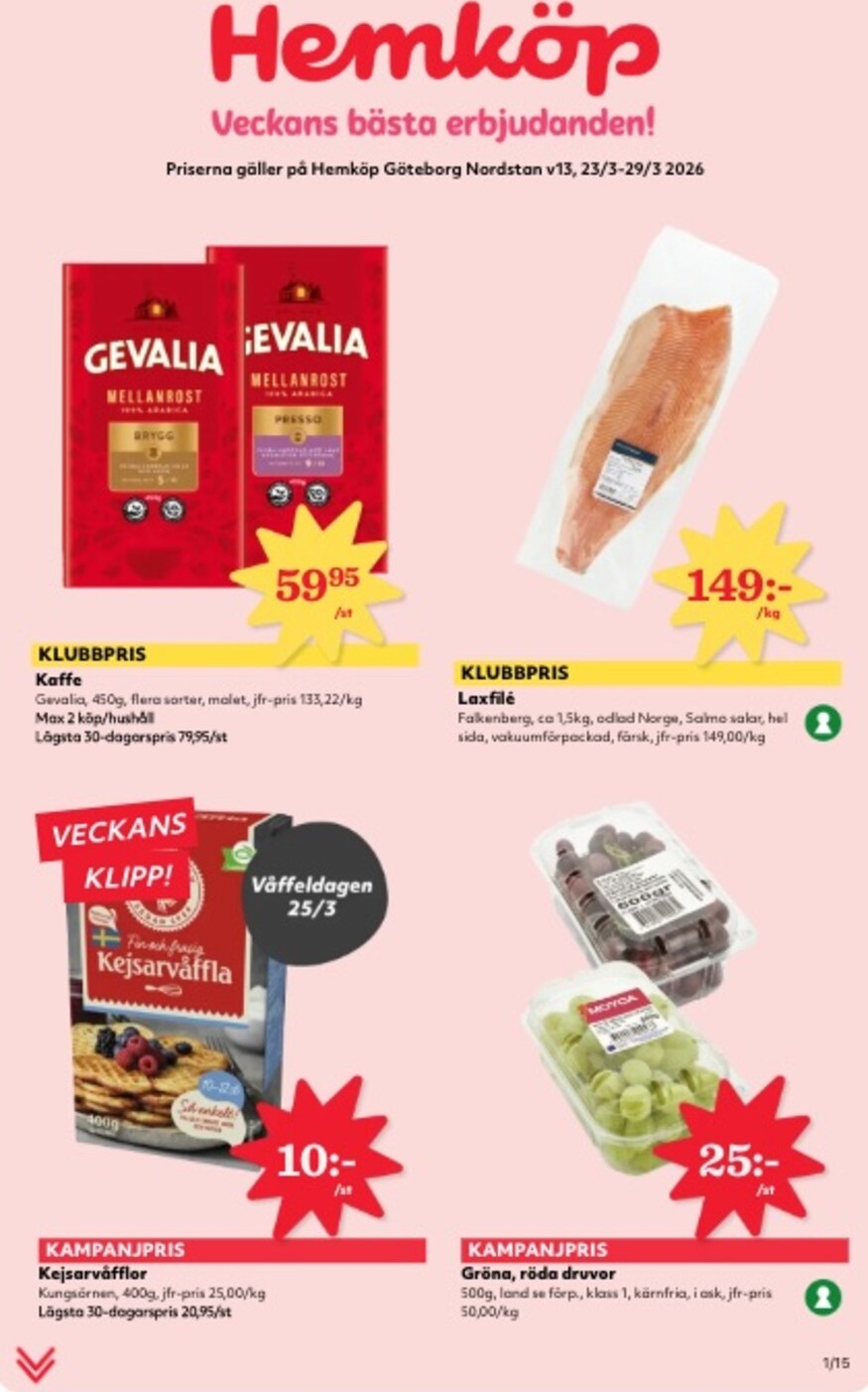 Hemköp-reklambladet giltigt från 23/03/2026 - 29/03/2026