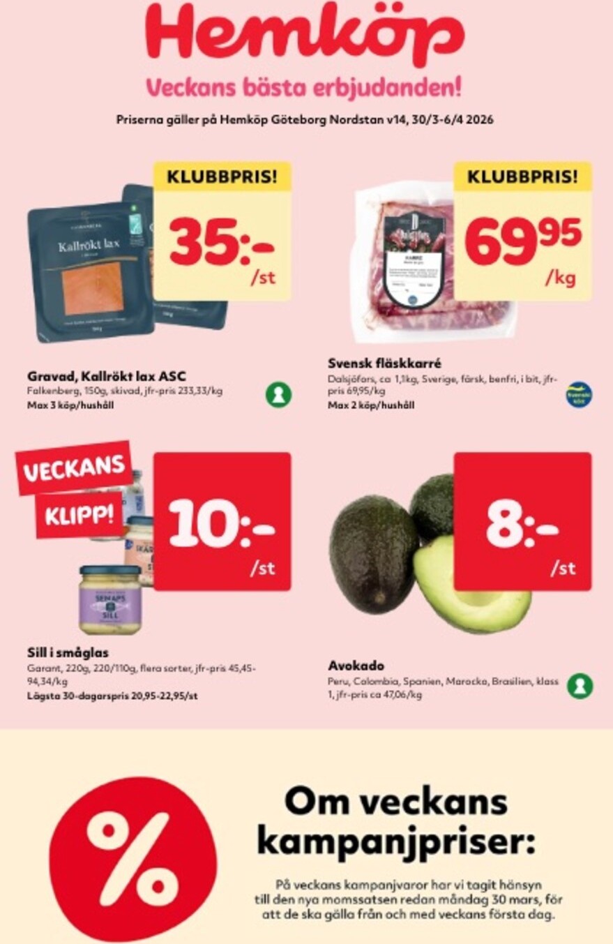 Hemköp-reklambladet giltigt från 30/03/2026 - 06/04/2026