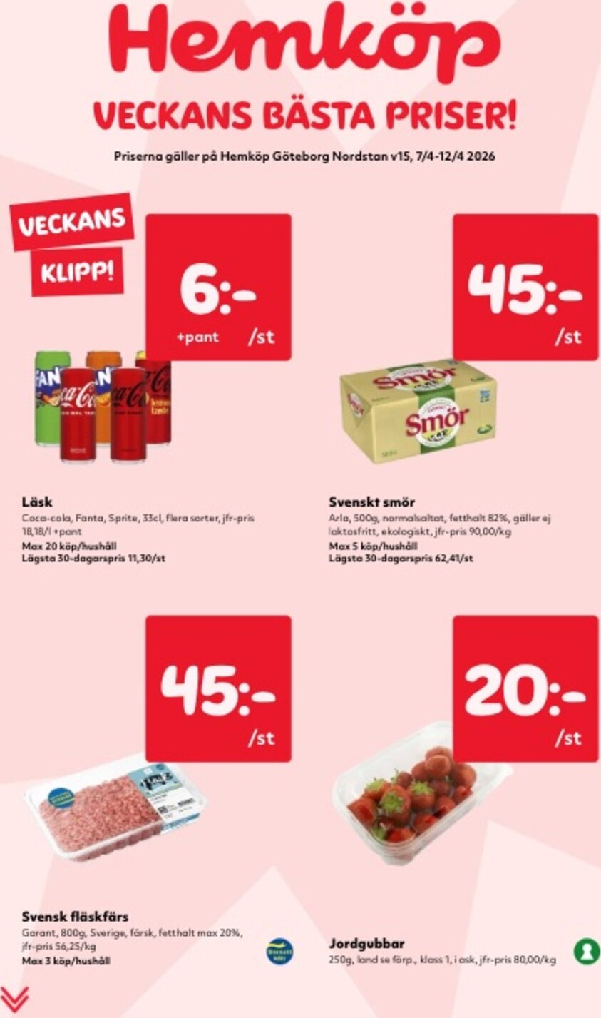 Hemköp-reklambladet giltigt från 07/04/2026 - 12/04/2026