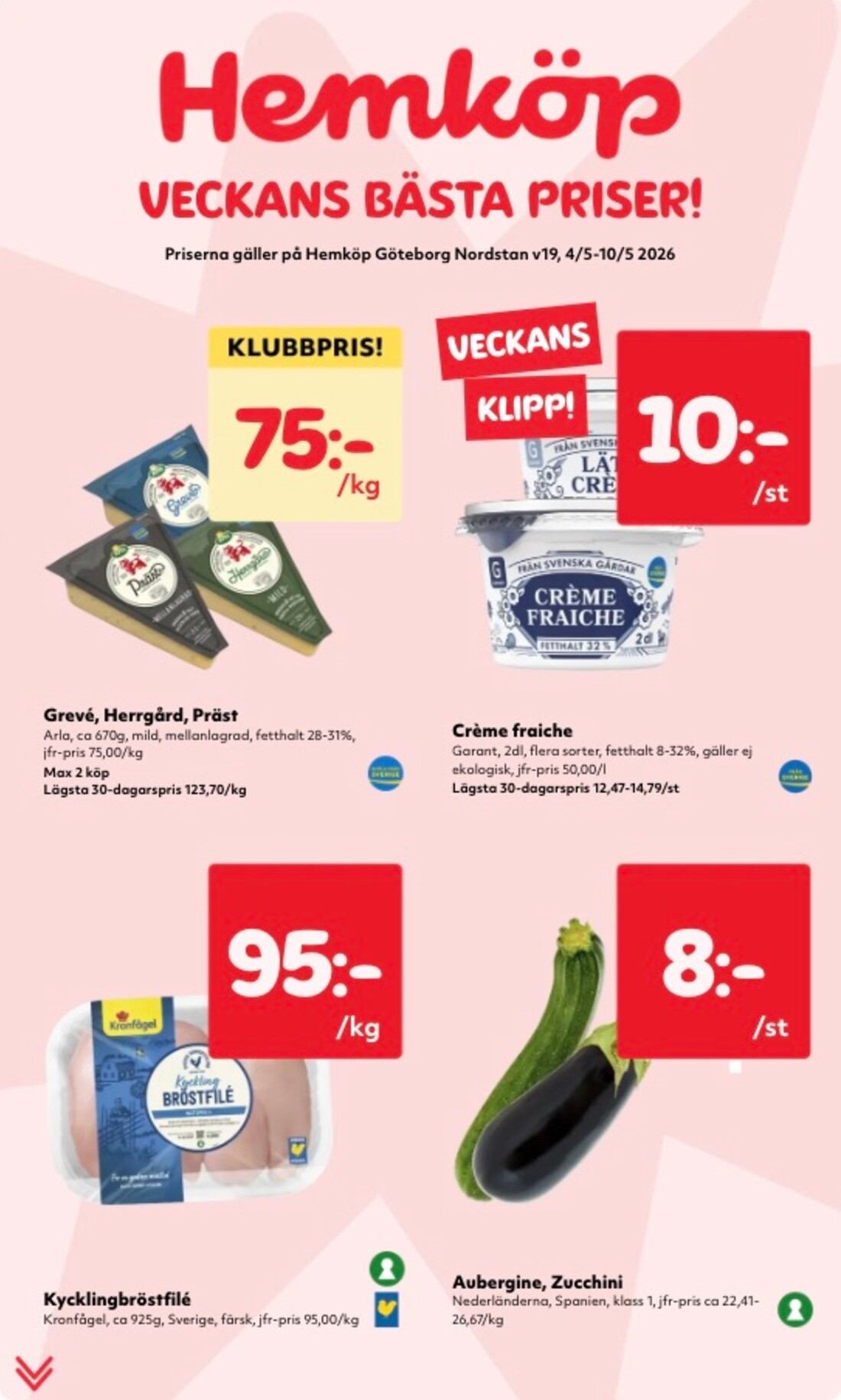 Aktuellt Hemköp reklamblad giltigt från måndag 04/05/2026 till söndag 10/05/2026