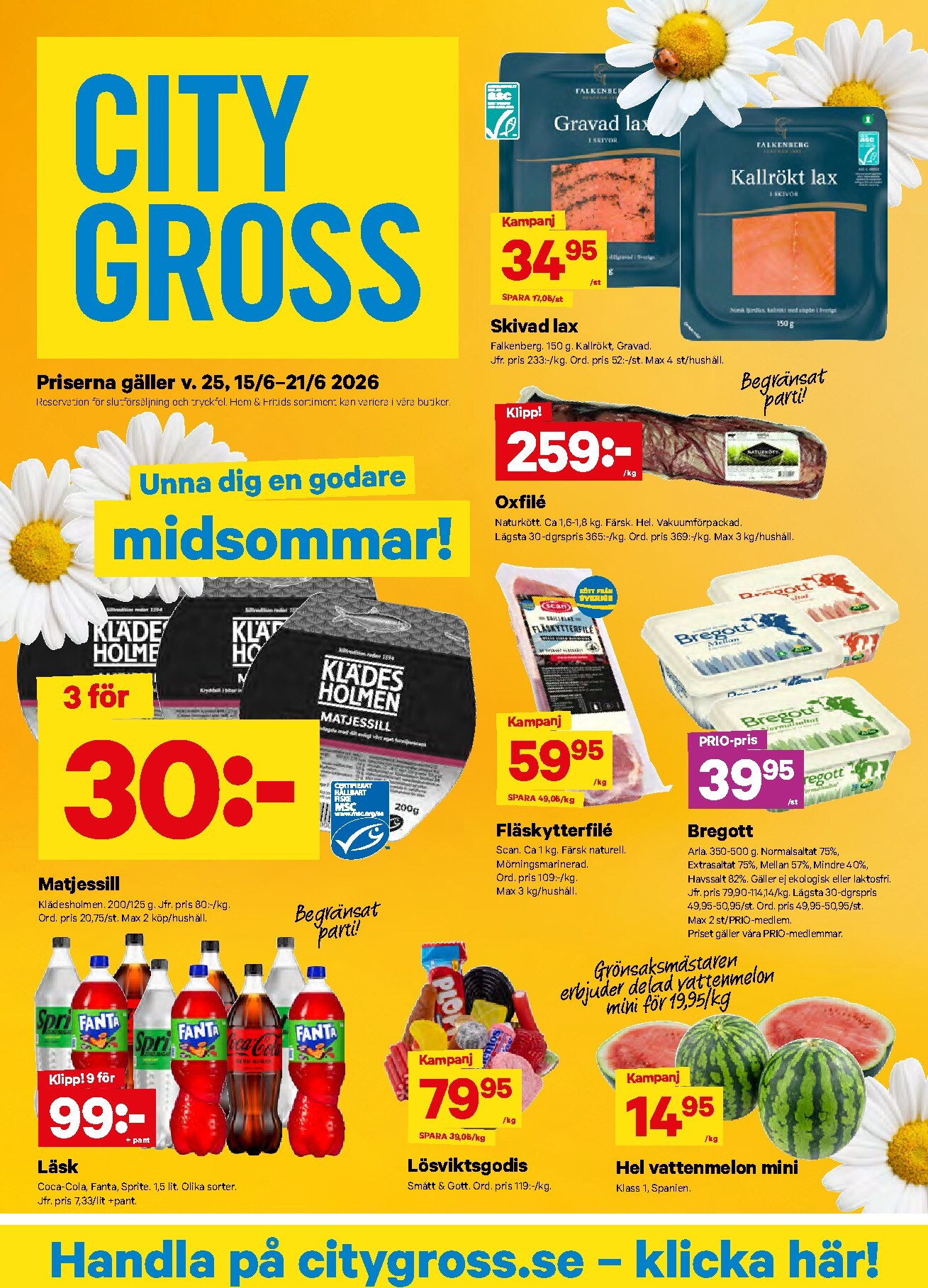 Nytt City Gross reklamblad från måndag, 15/06/2026 till söndag, 21/06/2026