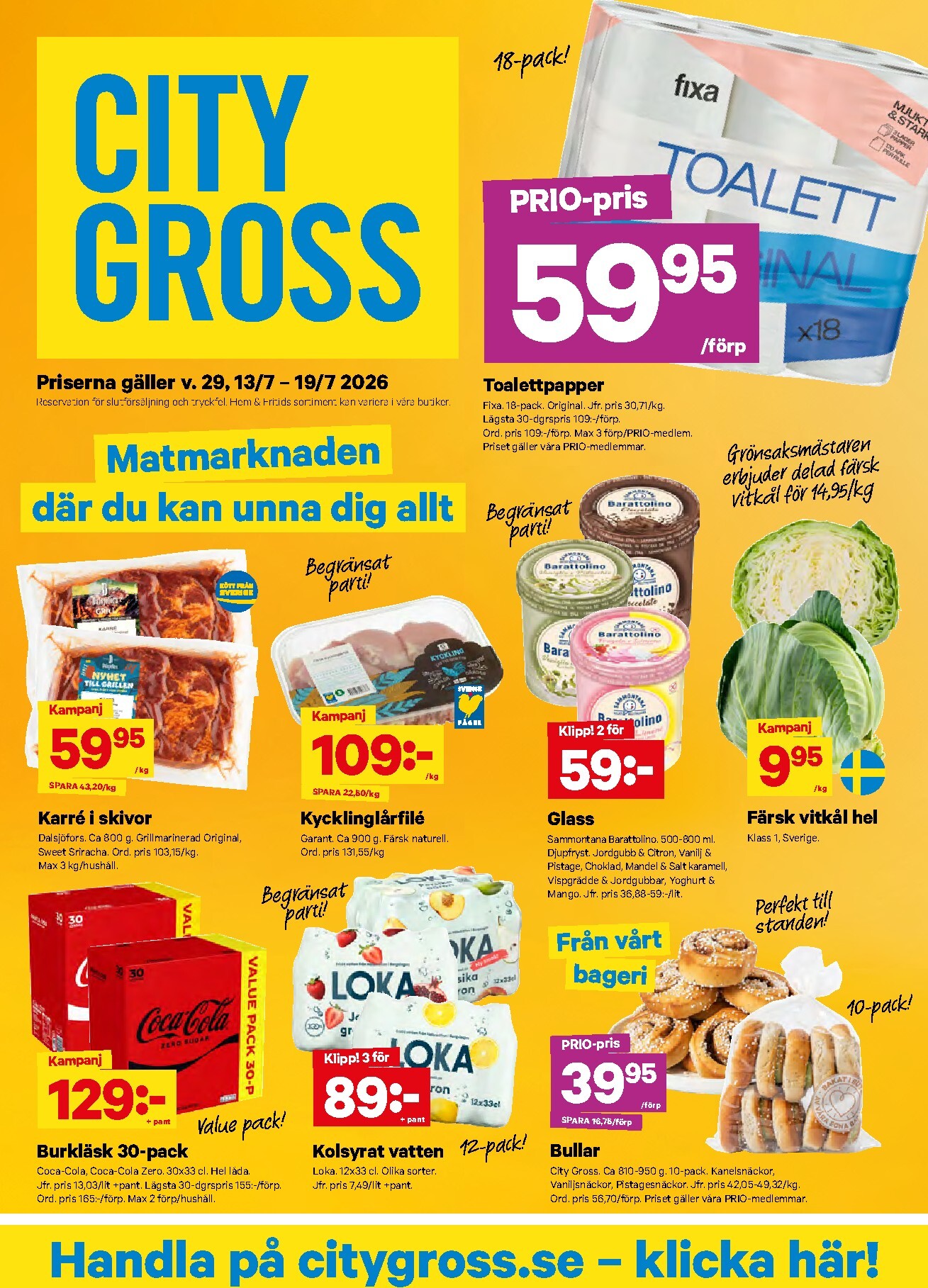 Nytt City Gross reklamblad från måndag, 13/07/2026 till söndag, 19/07/2026