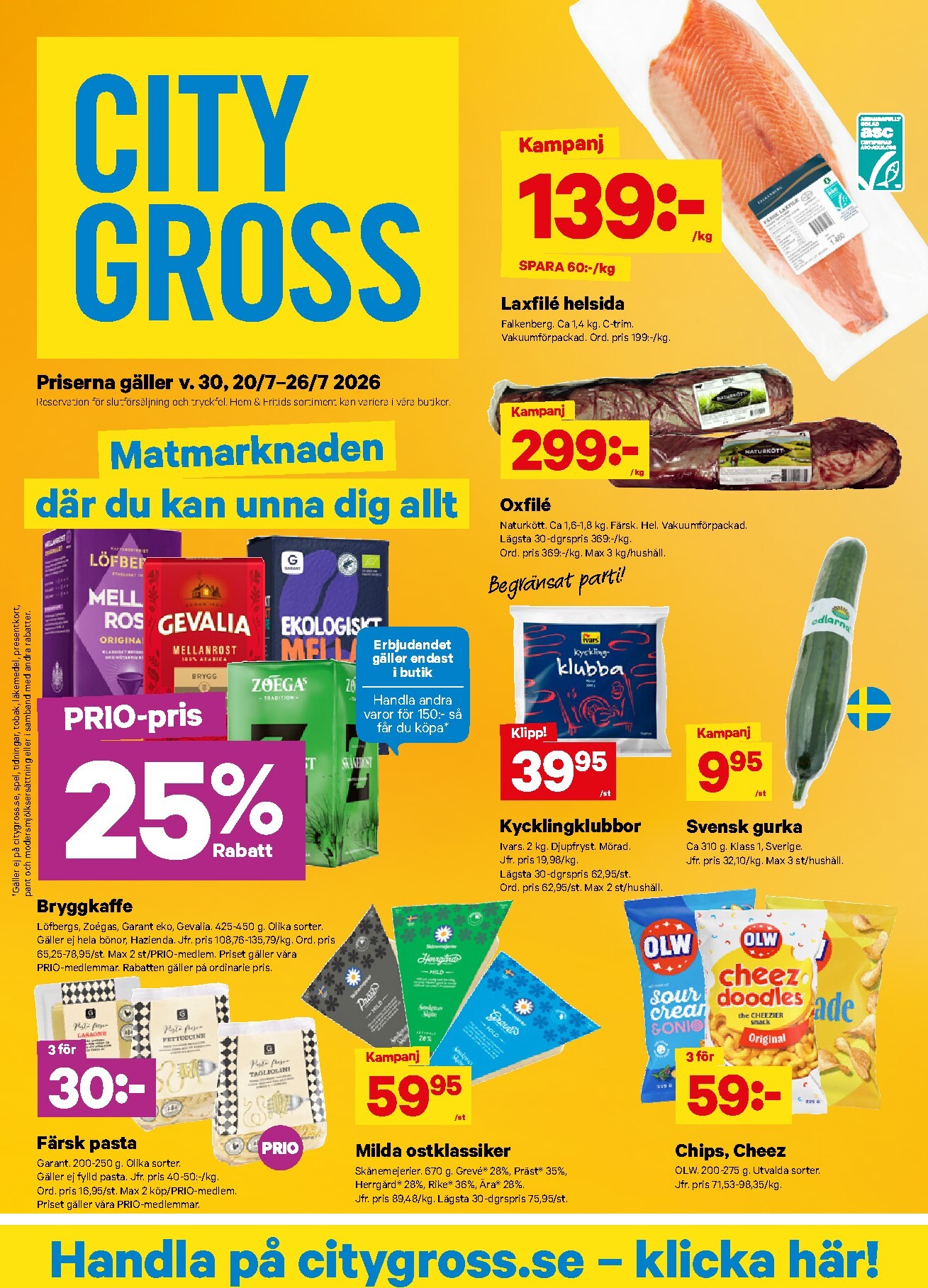 Nytt City Gross reklamblad från måndag, 20/07/2026 till söndag, 26/07/2026