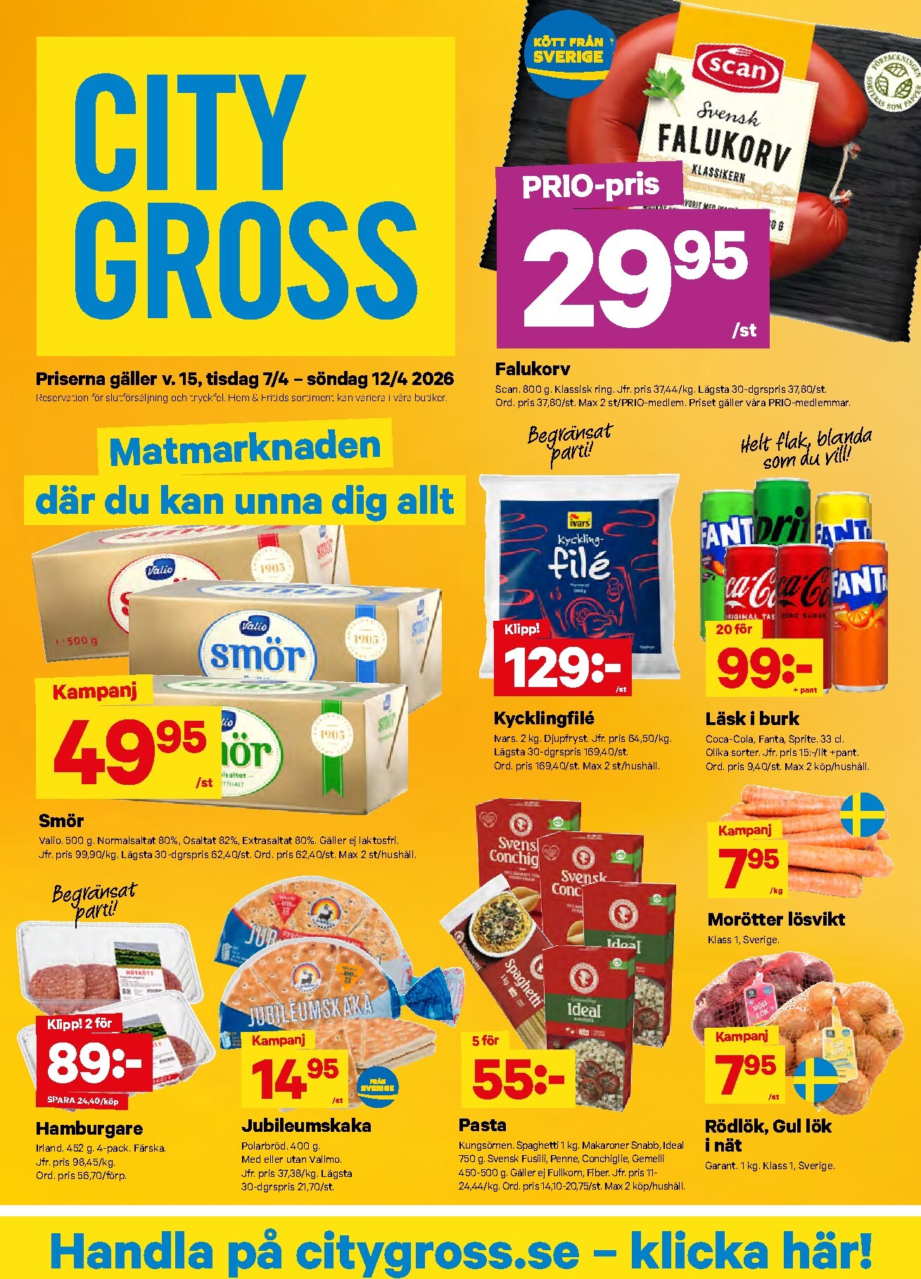 City Gross-reklambladet giltigt från 07/04/2026 - 12/04/2026