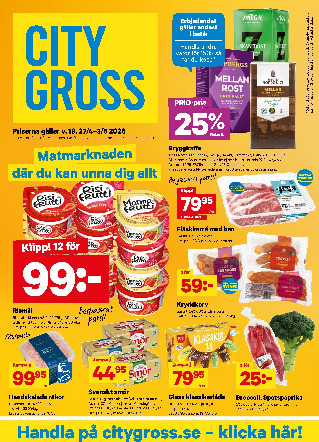 City Gross reklamblad för nästa vecka från måndag 27/04/2026 till söndag 03/05/2026