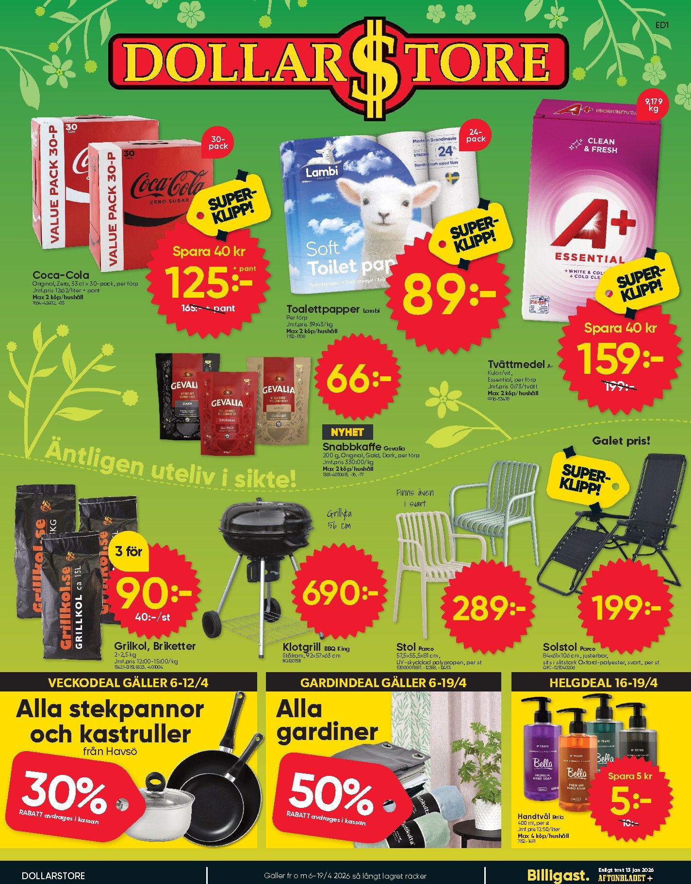 Dollar Store-reklambladet giltigt från 06/04/2026 - 19/04/2026