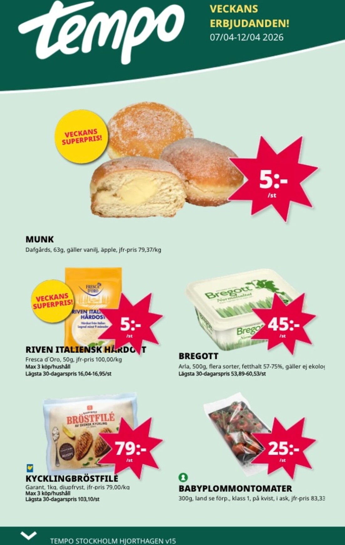 Tempo-reklambladet giltigt från 07/04/2026 - 12/04/2026