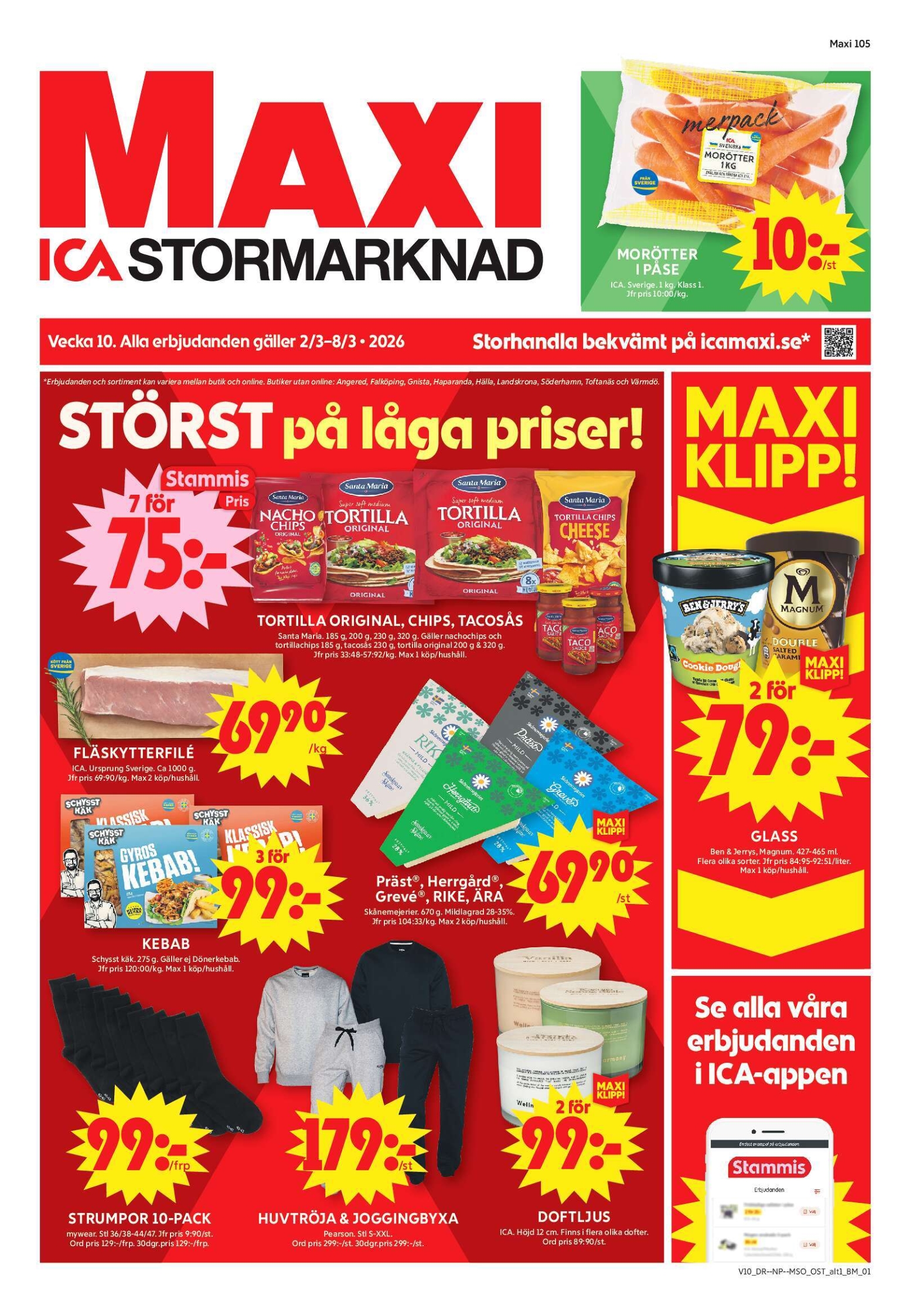 ICA Maxi-reklambladet giltigt från 02/03/2026 - 08/03/2026