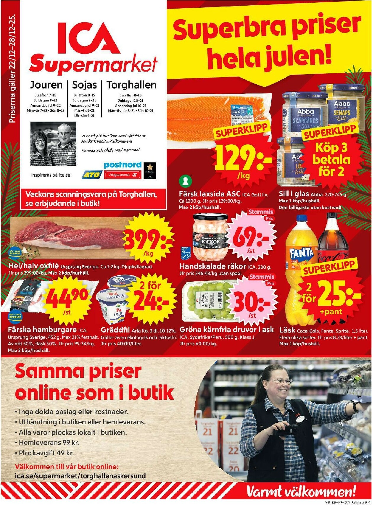 Fantastiska erbjudanden från LIDL: Oxfilé 259 kr/kg, Willy's: Bregott 39,80 kr/förp, Coop: Kycklingfilé 99 kr/kg - dagens datum: 2025-12-23 - senaste kampanjer och rabatter!
