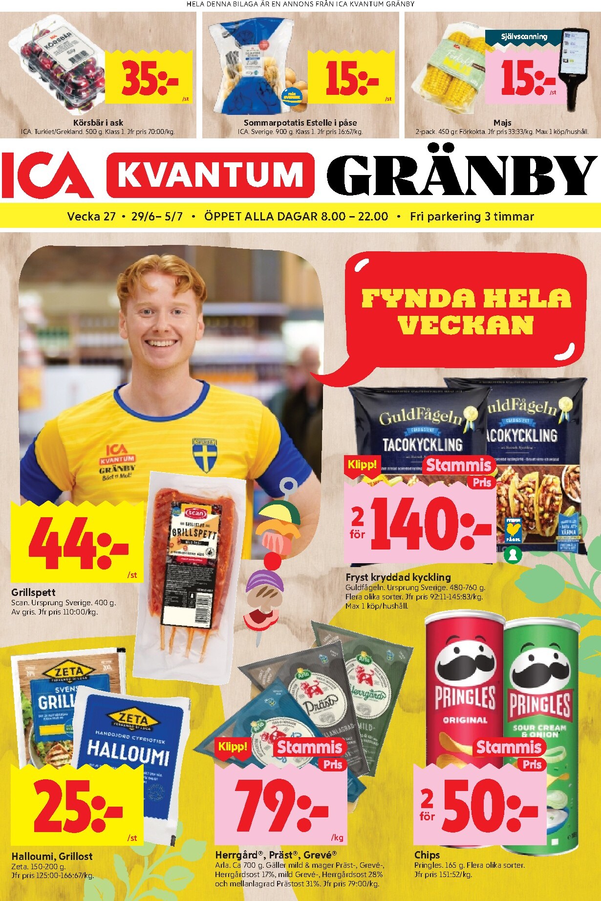 Aktuellt ICA Kvantum reklamblad från måndag, 29/06/2026 till söndag, 05/07/2026